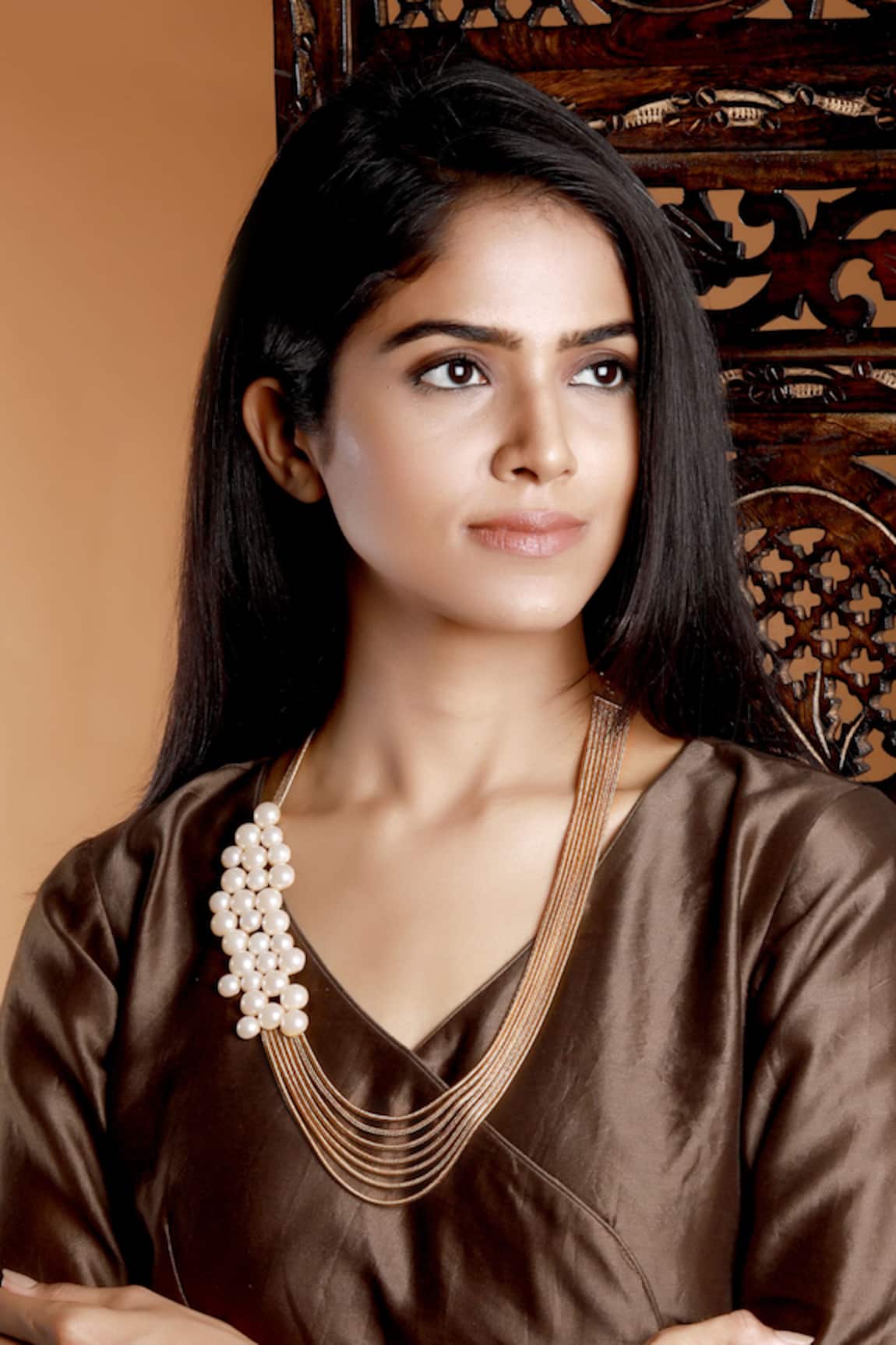 Suhani Pittie Modern Maharani Pearl Chain Necklace 