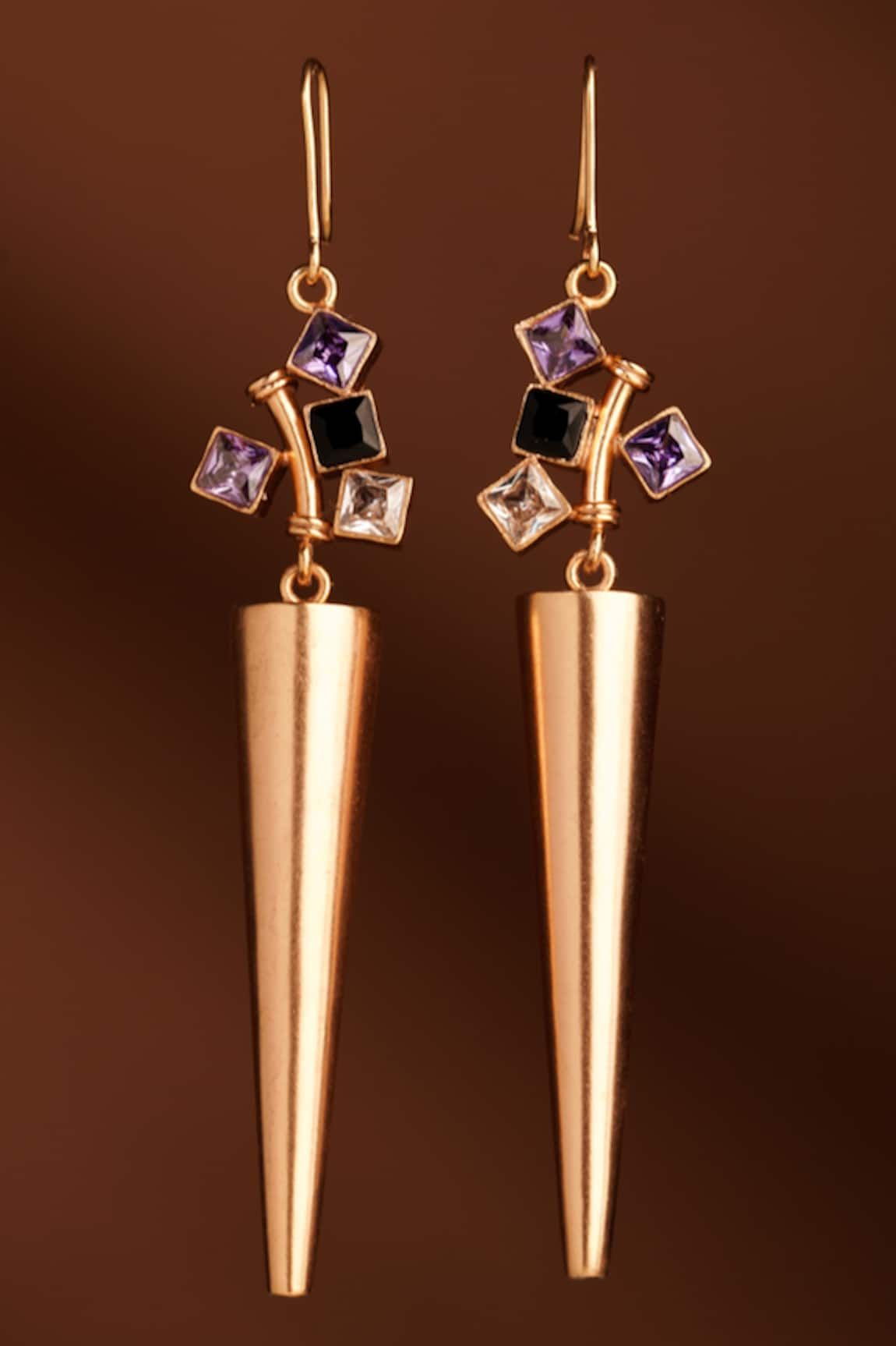 SUHANI PITTIE Twilight Sabre Spike Carved Earrings