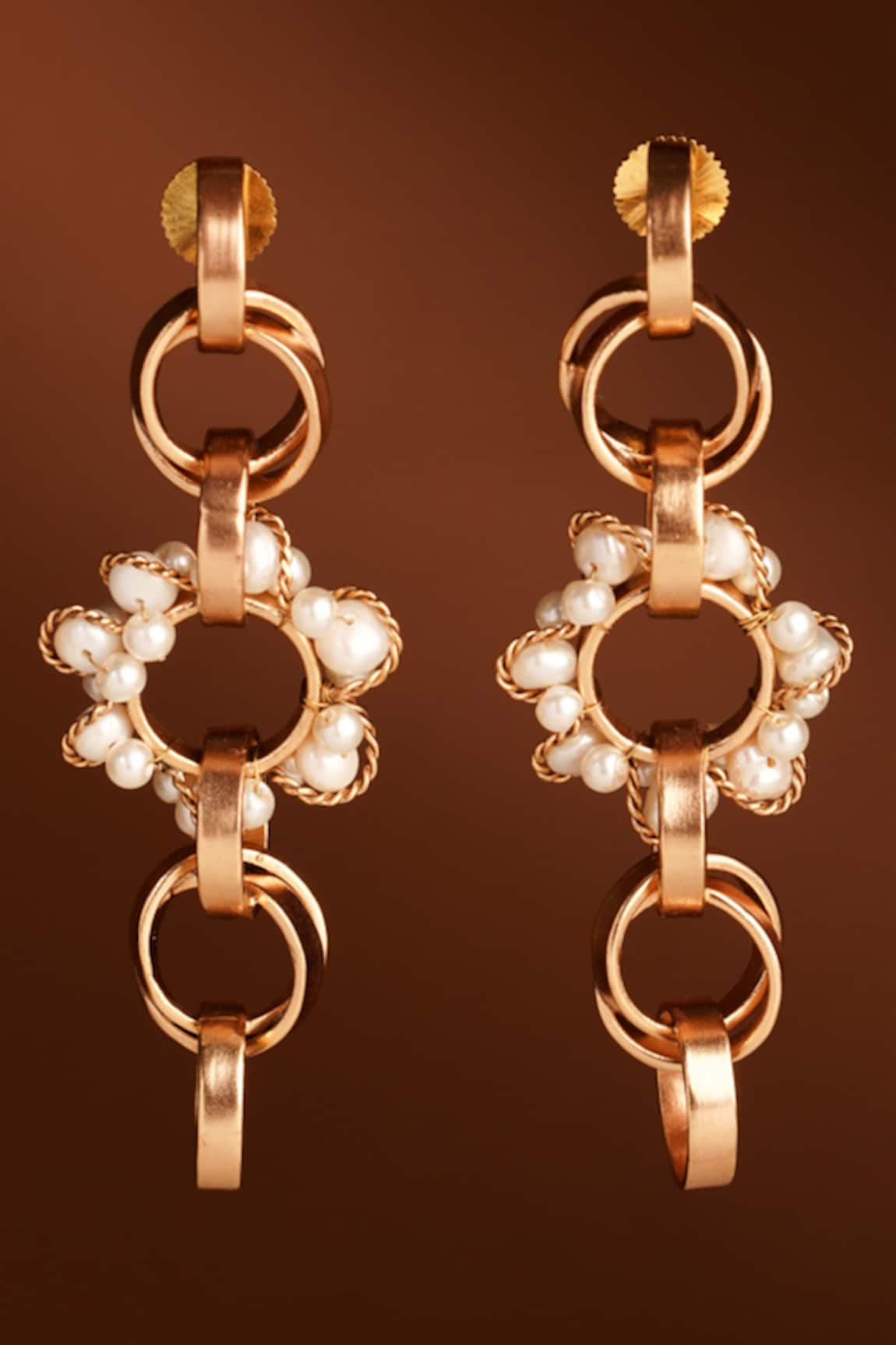 SUHANI PITTIE Neutron Loop Pearl Embellished Earrings