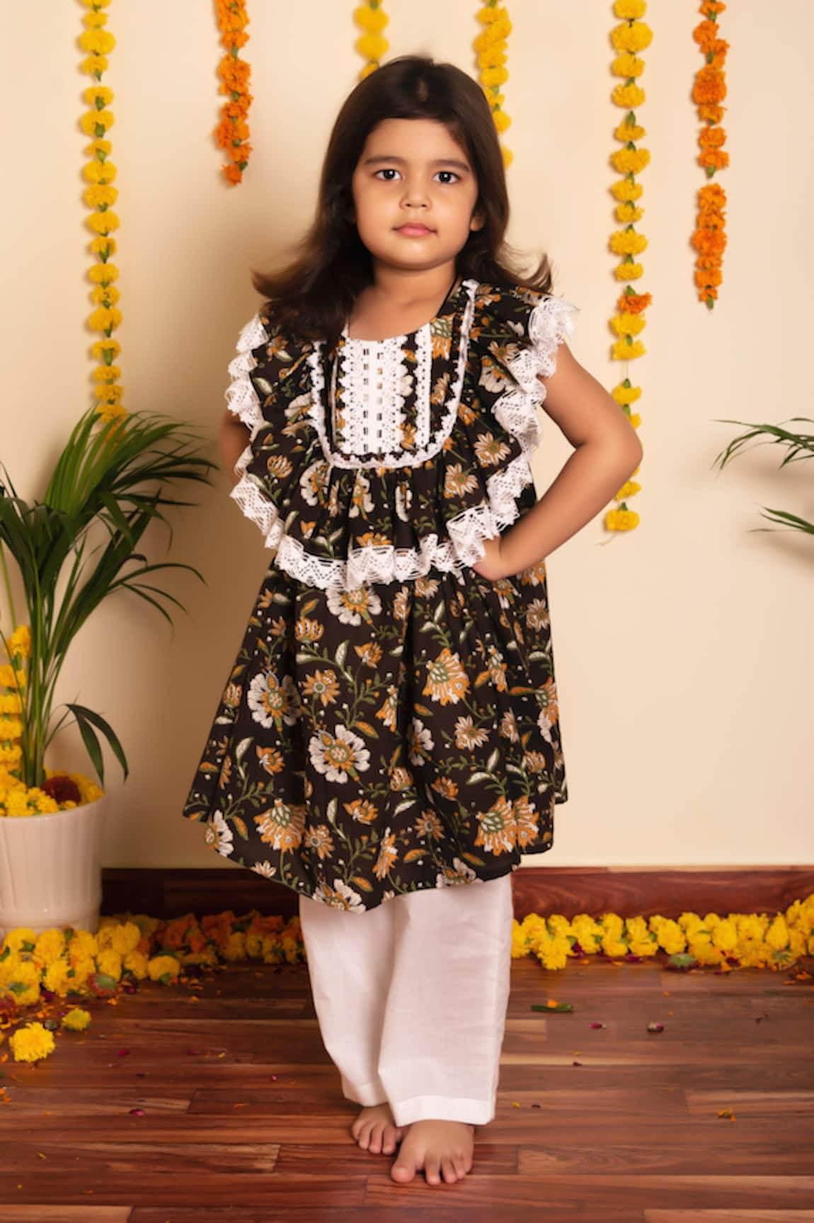 POMCHA JAIPUR Bachpan Roop Rang Anarkali With Pant