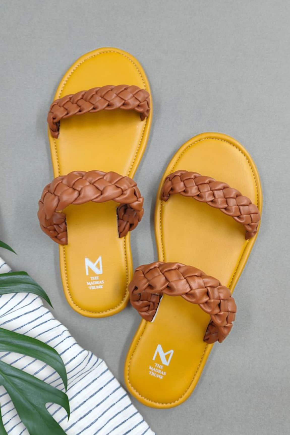 The Madras Trunk Kadal Braided Strap Sandals