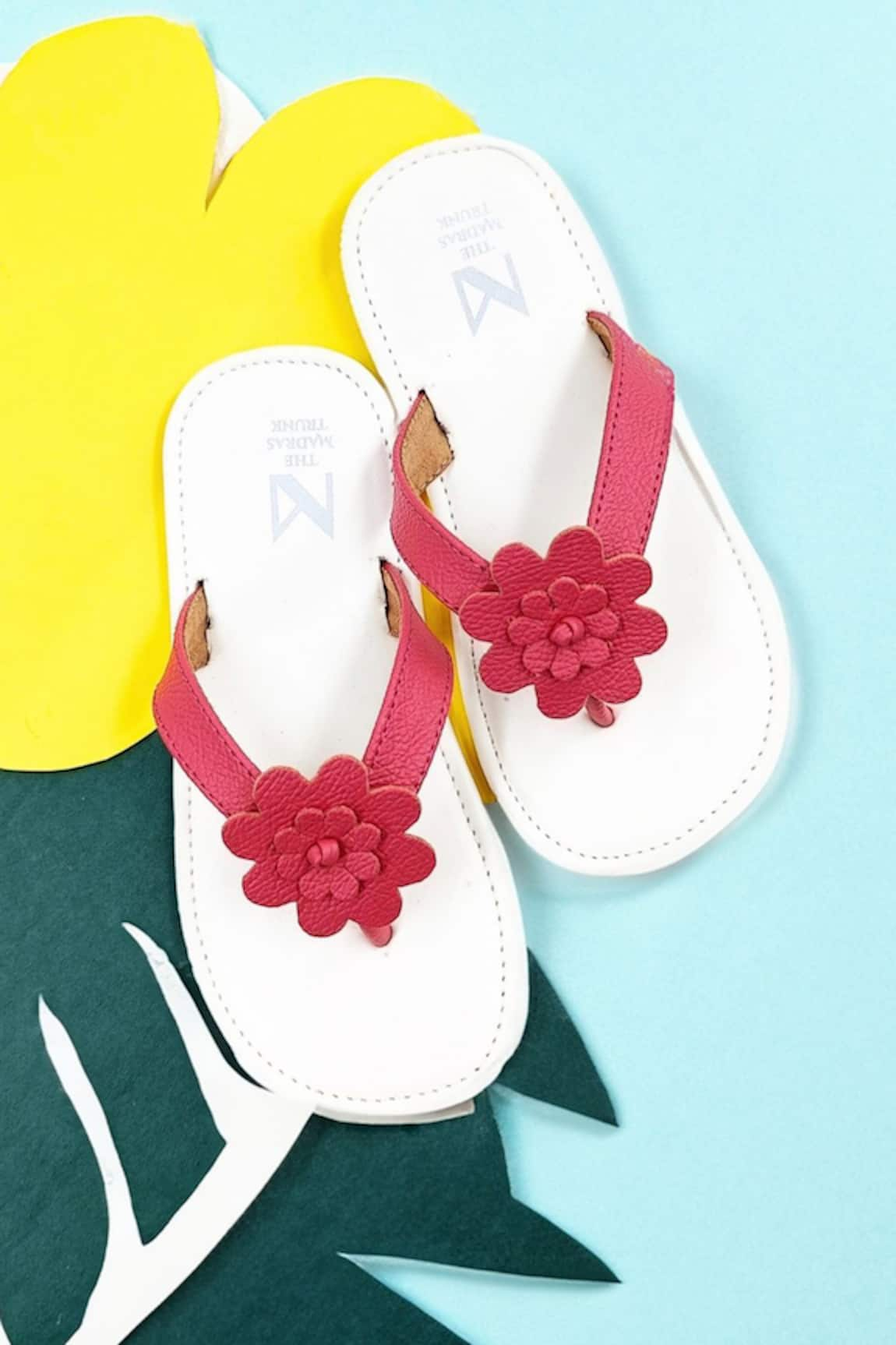 The Madras Trunk Bloom Floret Strap Sandals