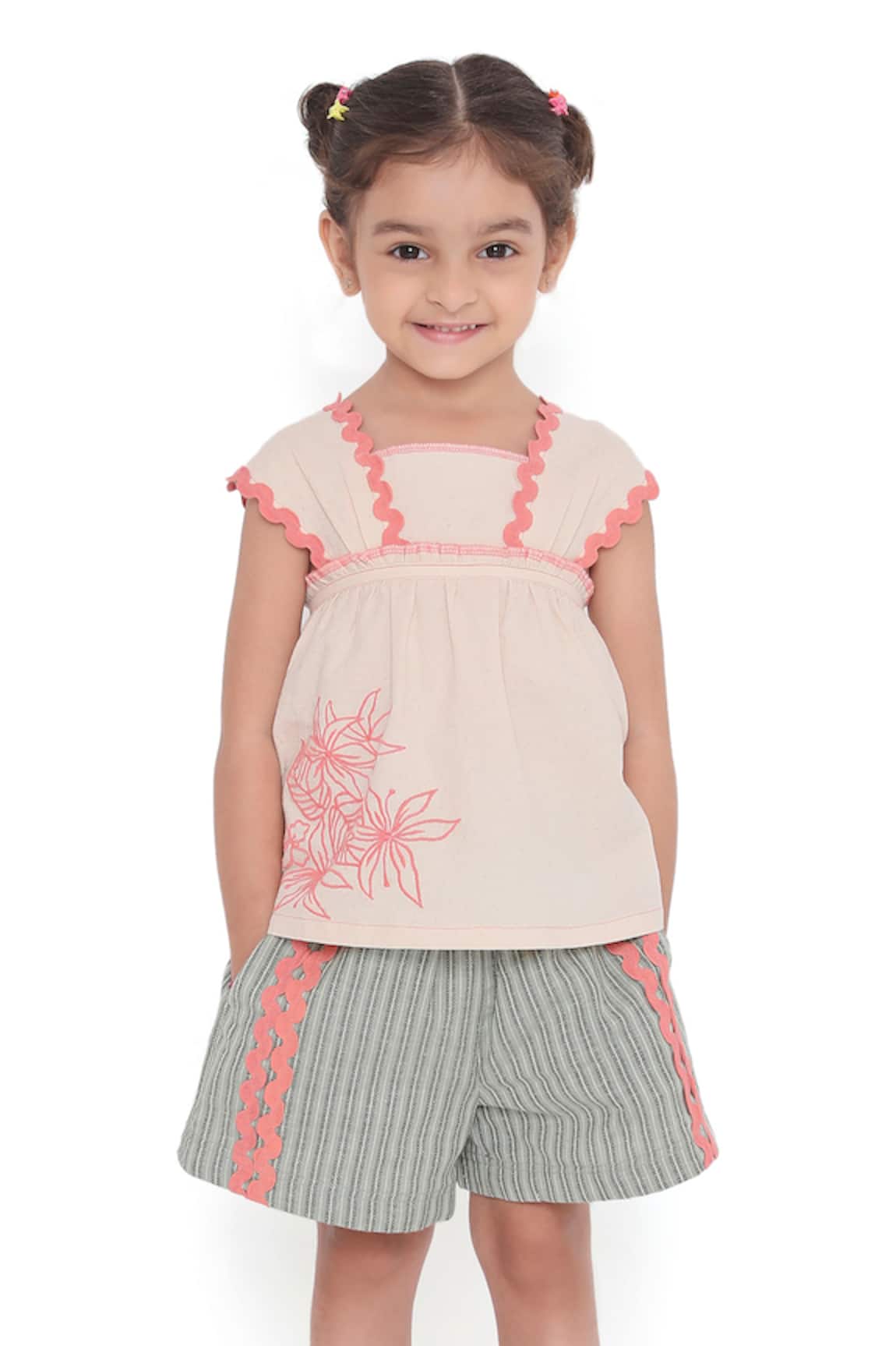Miko Lolo Lillete Embroidered Flared Top