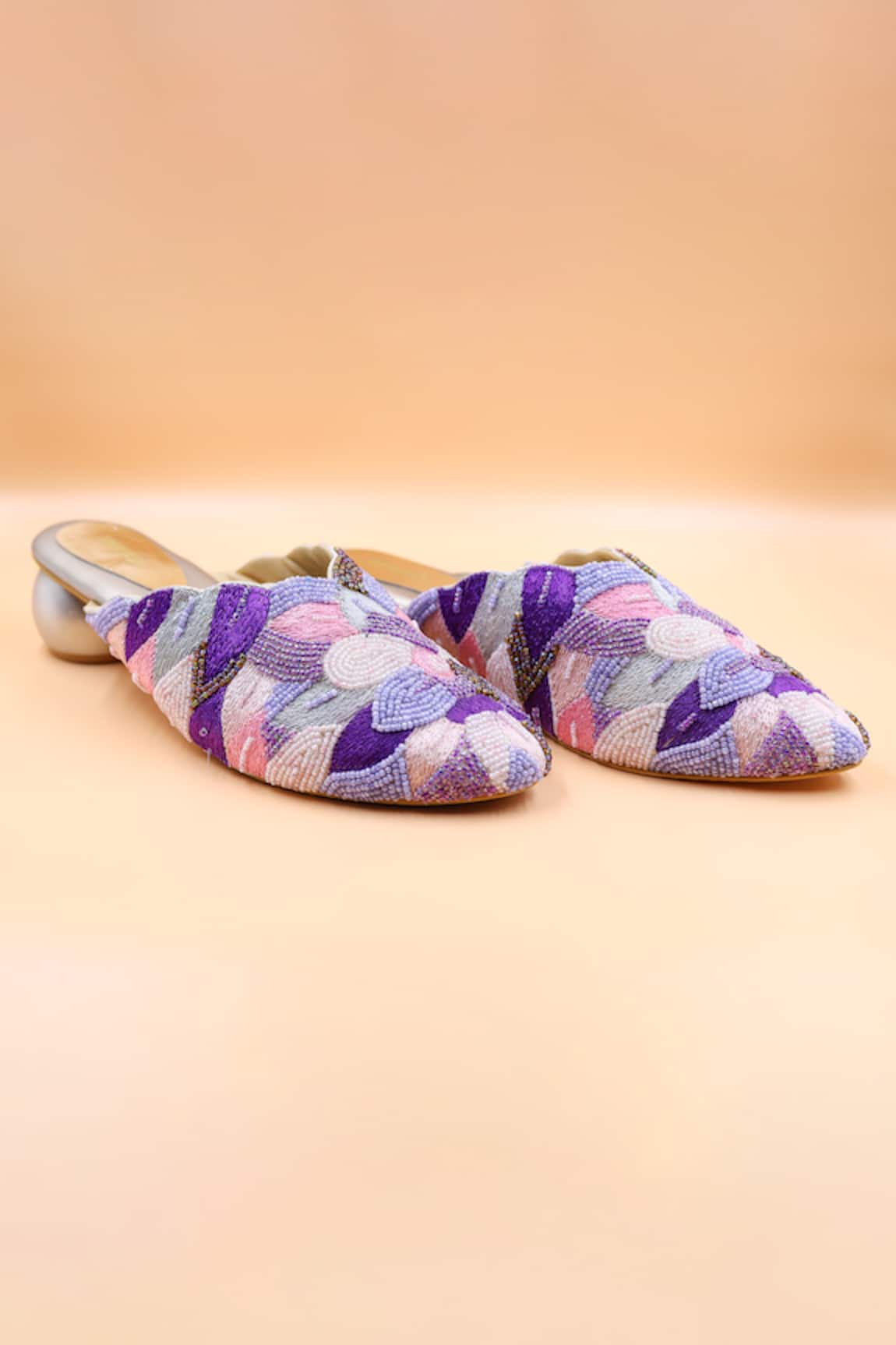 Foot Fuel Ellie Embellished Mules 