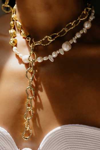 Arvino Chunky Y Shaped Chain Necklace 