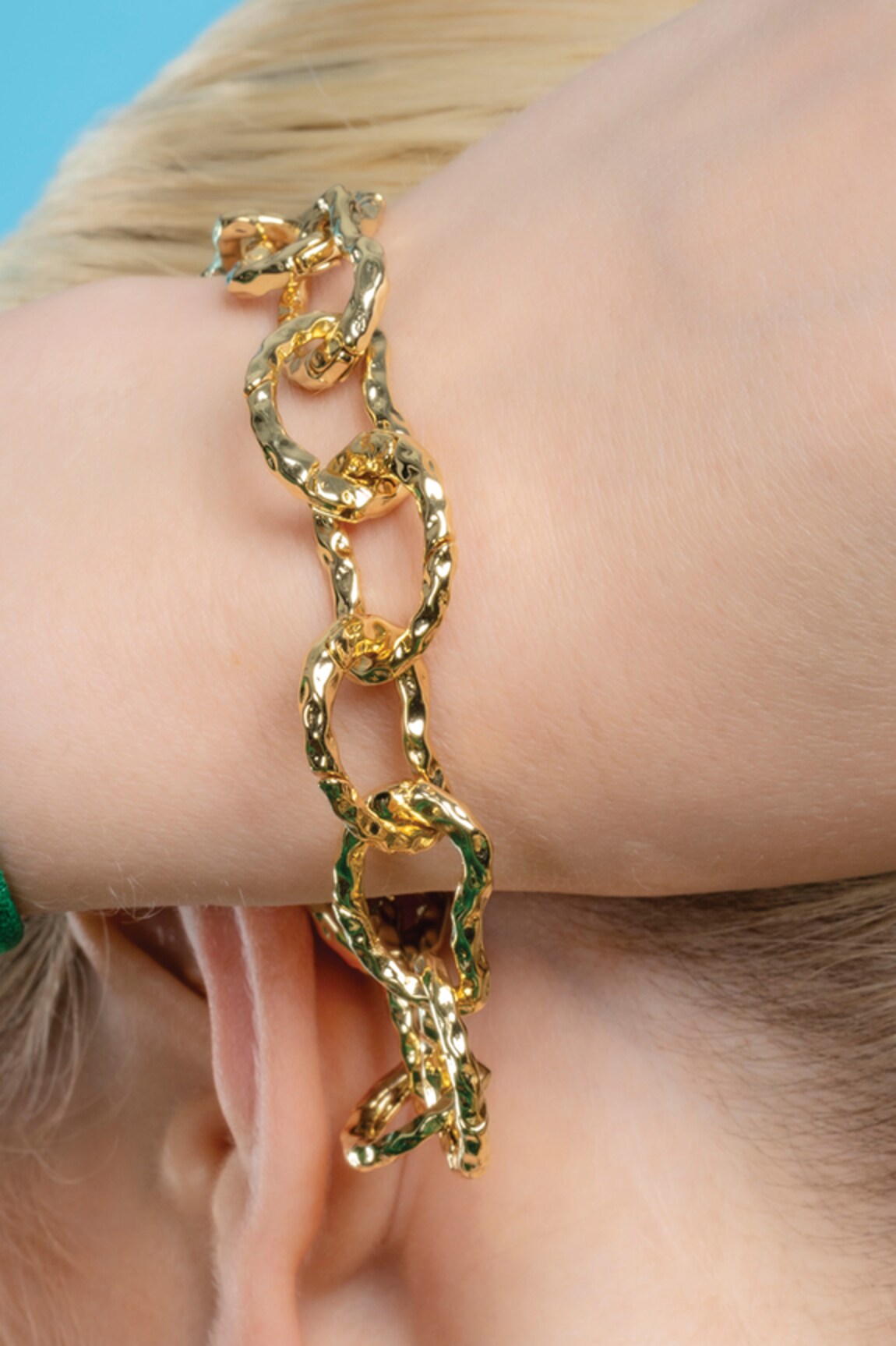 Arvino Textured Chain Link Bracelet