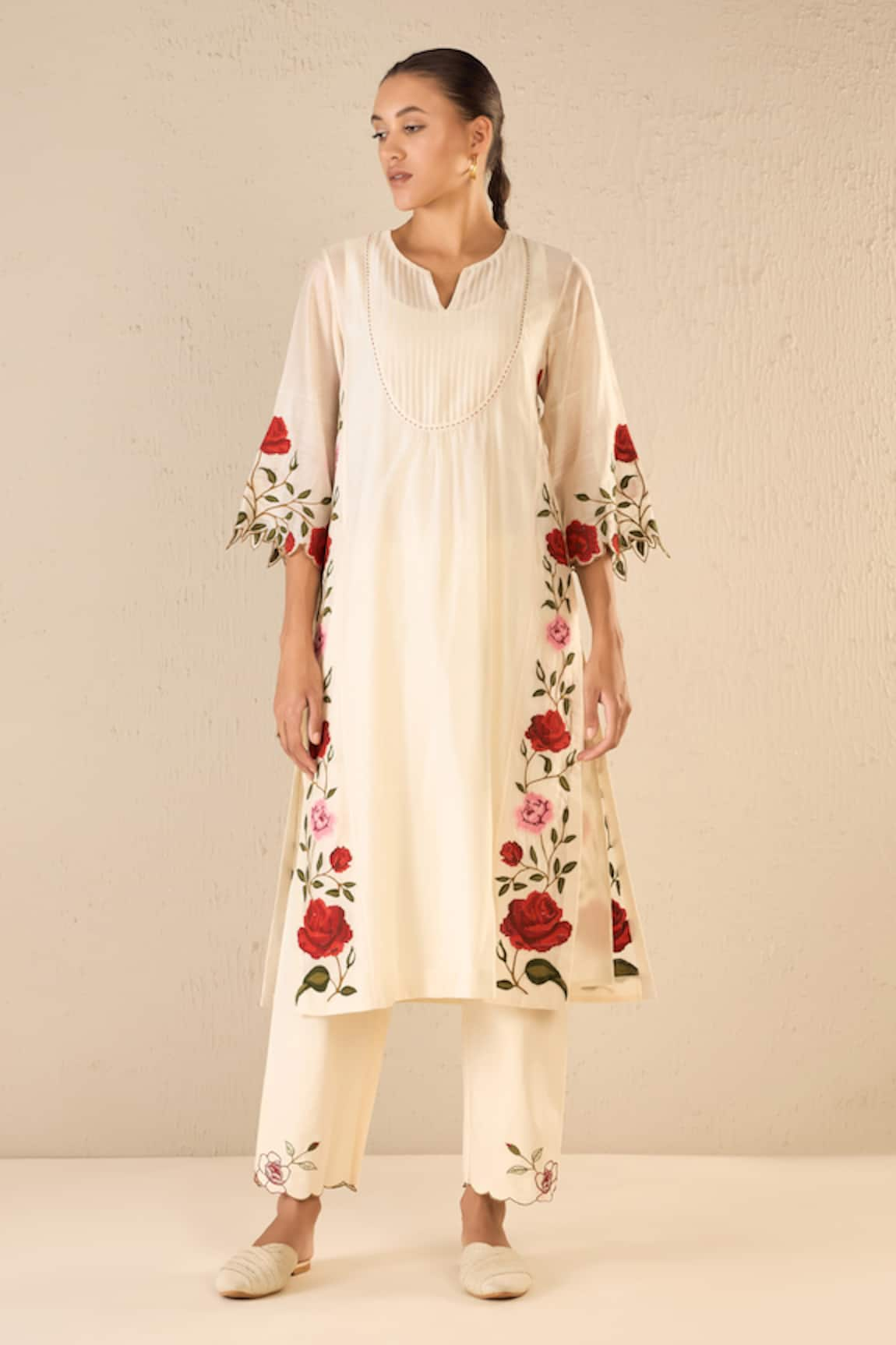 Shivani Bhargava Rose Shine Embroidered Kurta