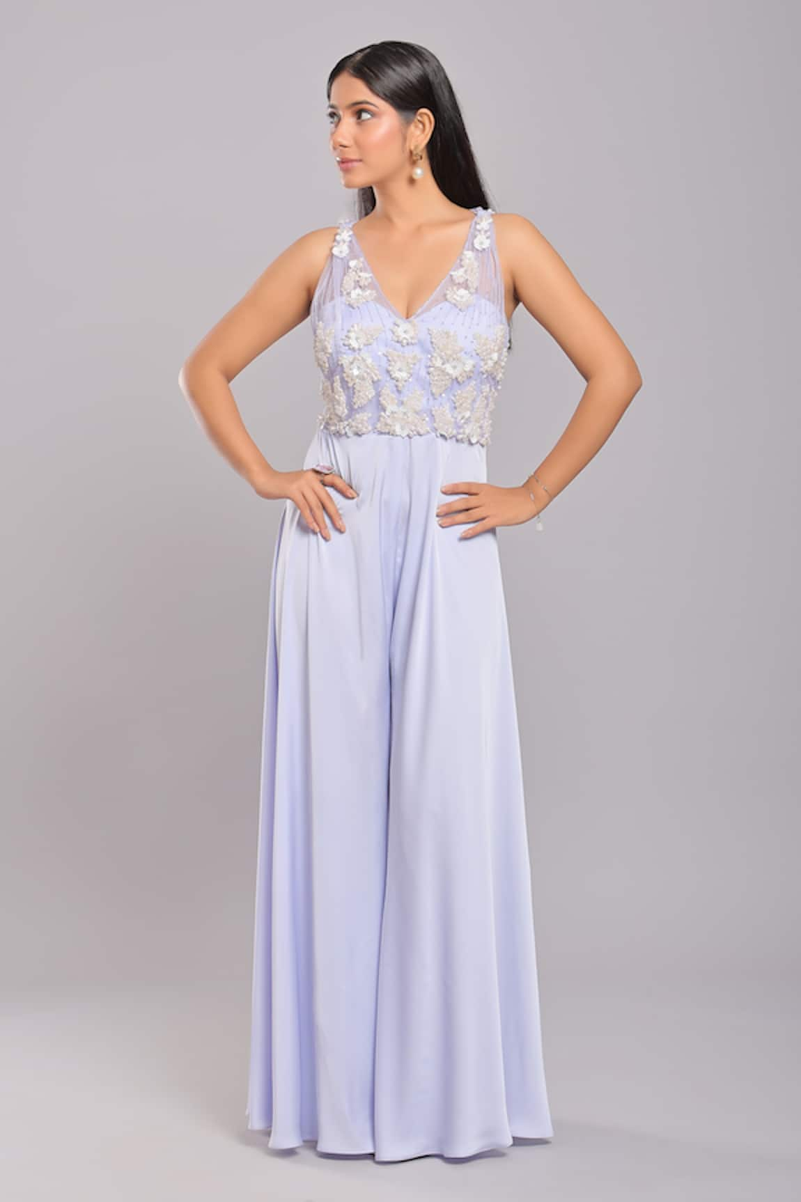 Ellemora fashions Pearl Embroidered Jumpsuit