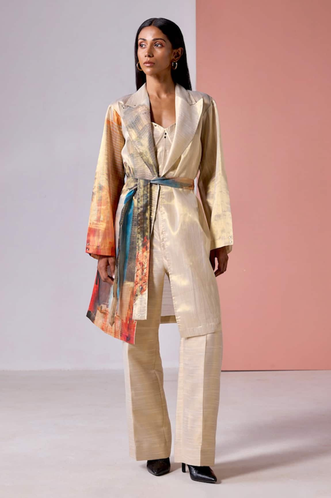 JYOTI SACHDEV IYER New York Print Jacket With Trouser Set