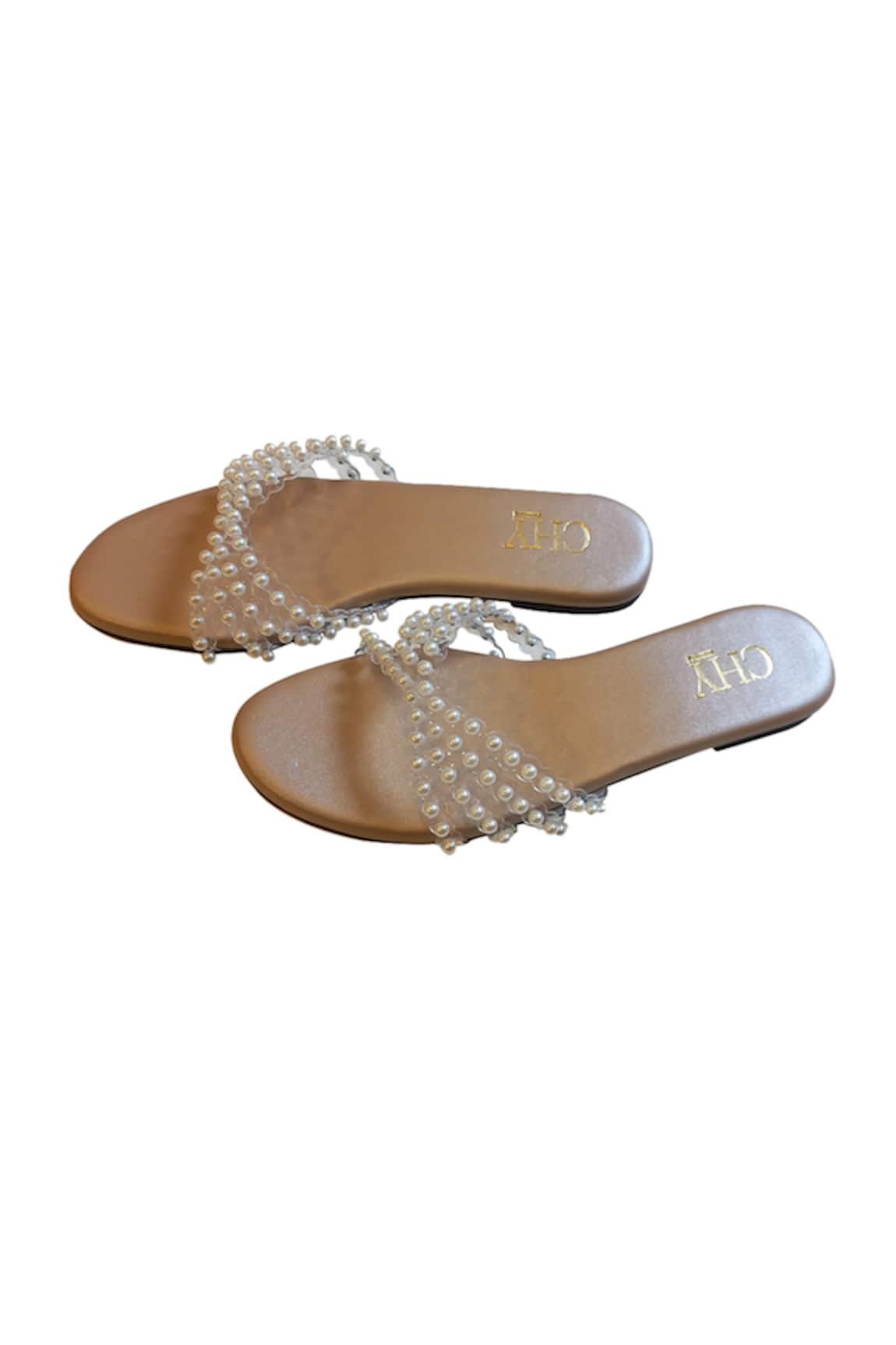 Cinderella by Heena Yusuf Sugar Pearl Embellished Flats