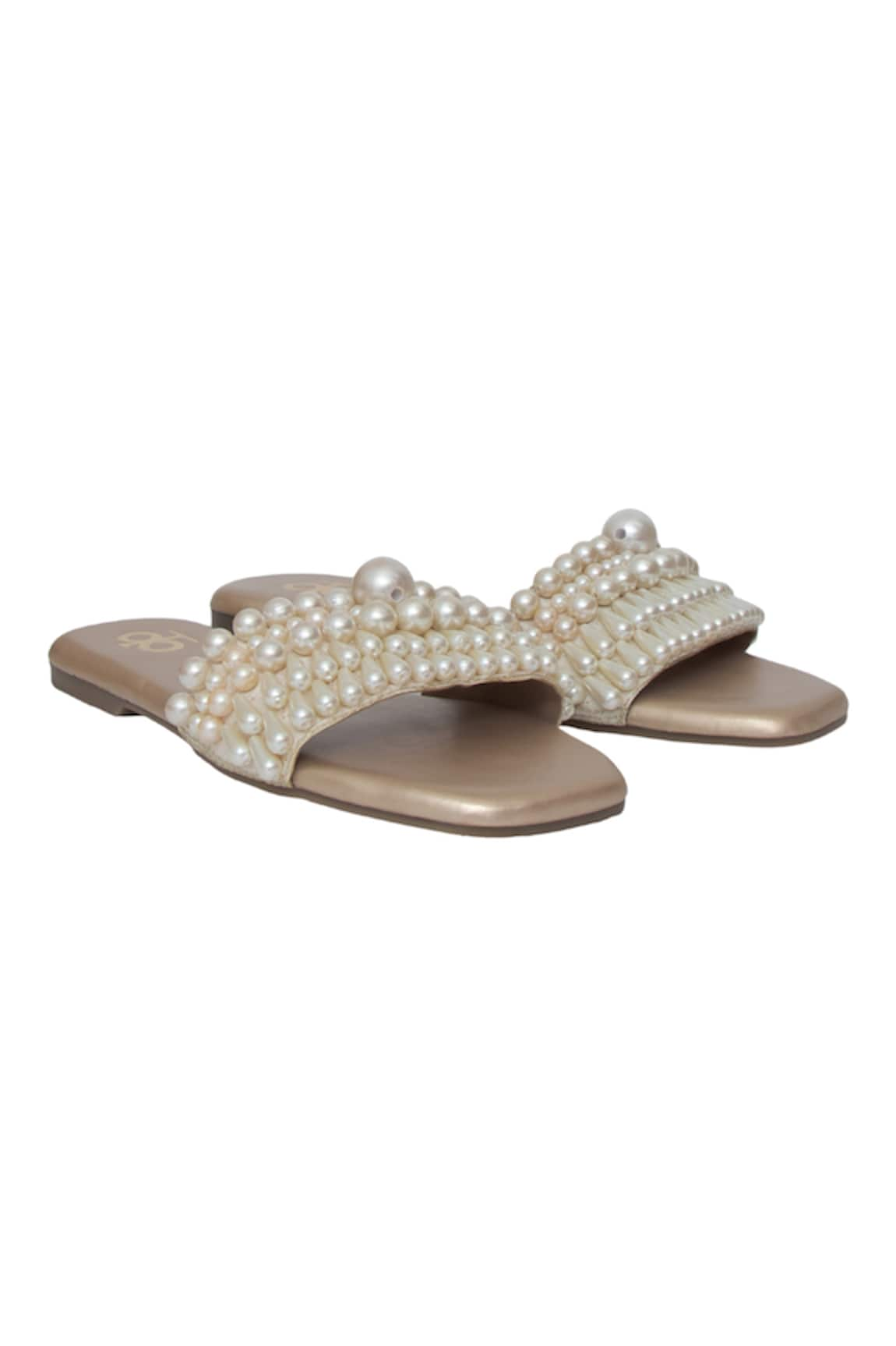 Kkarma Malti Pearl Embellished Flats