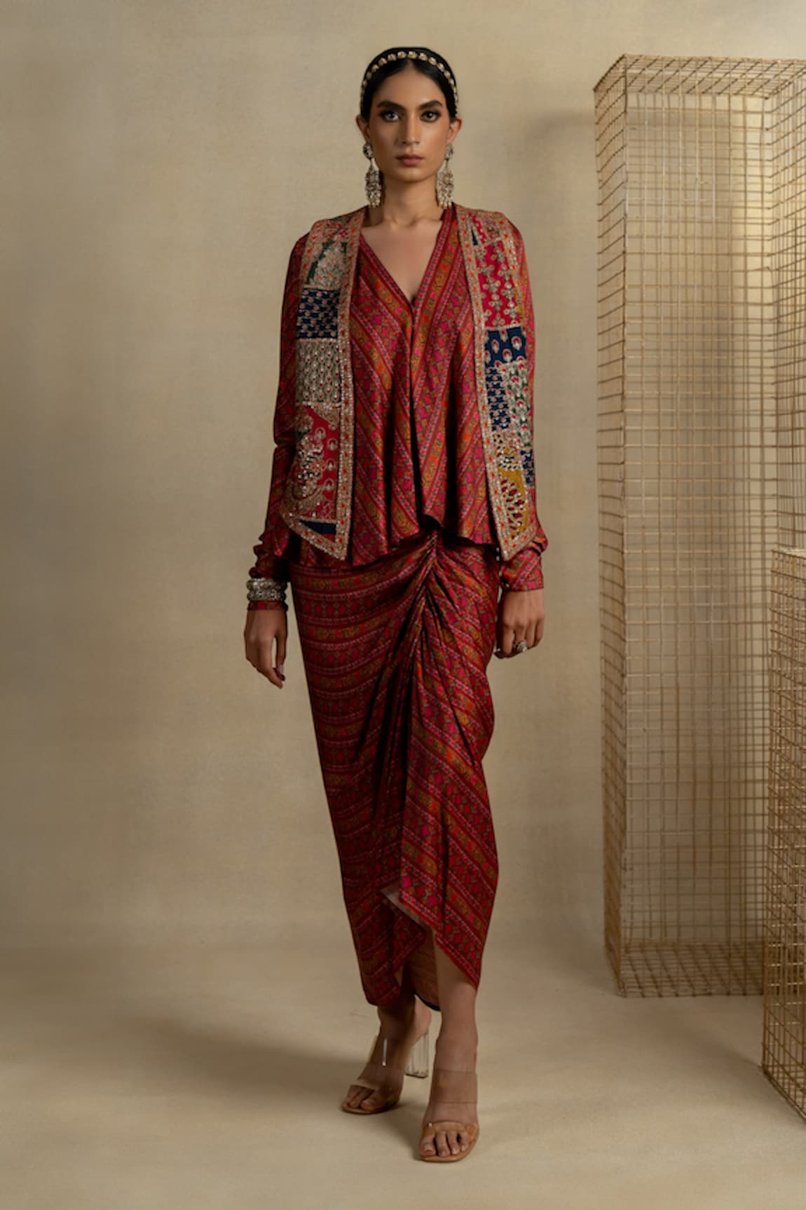 Pooja-Keyur Bagicha Embroidered Koti Jacket