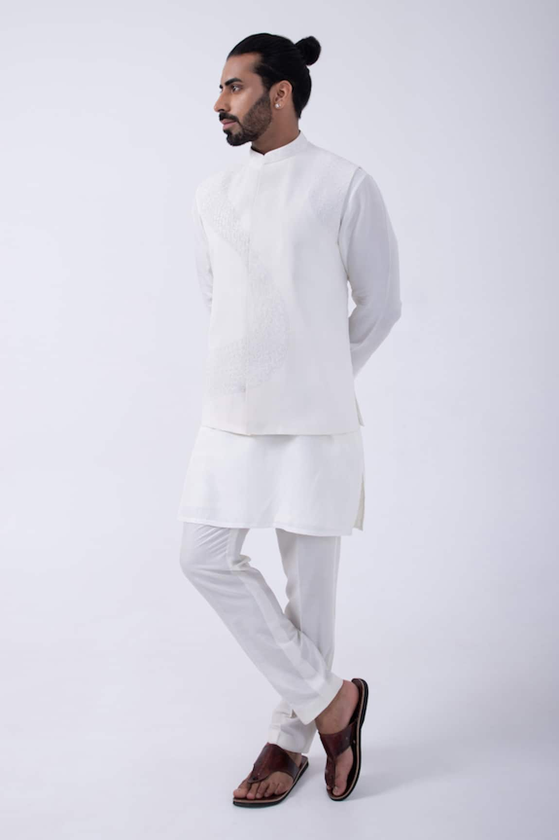 KAKA CALCUTTA Cutdana Work Bundi Jacket