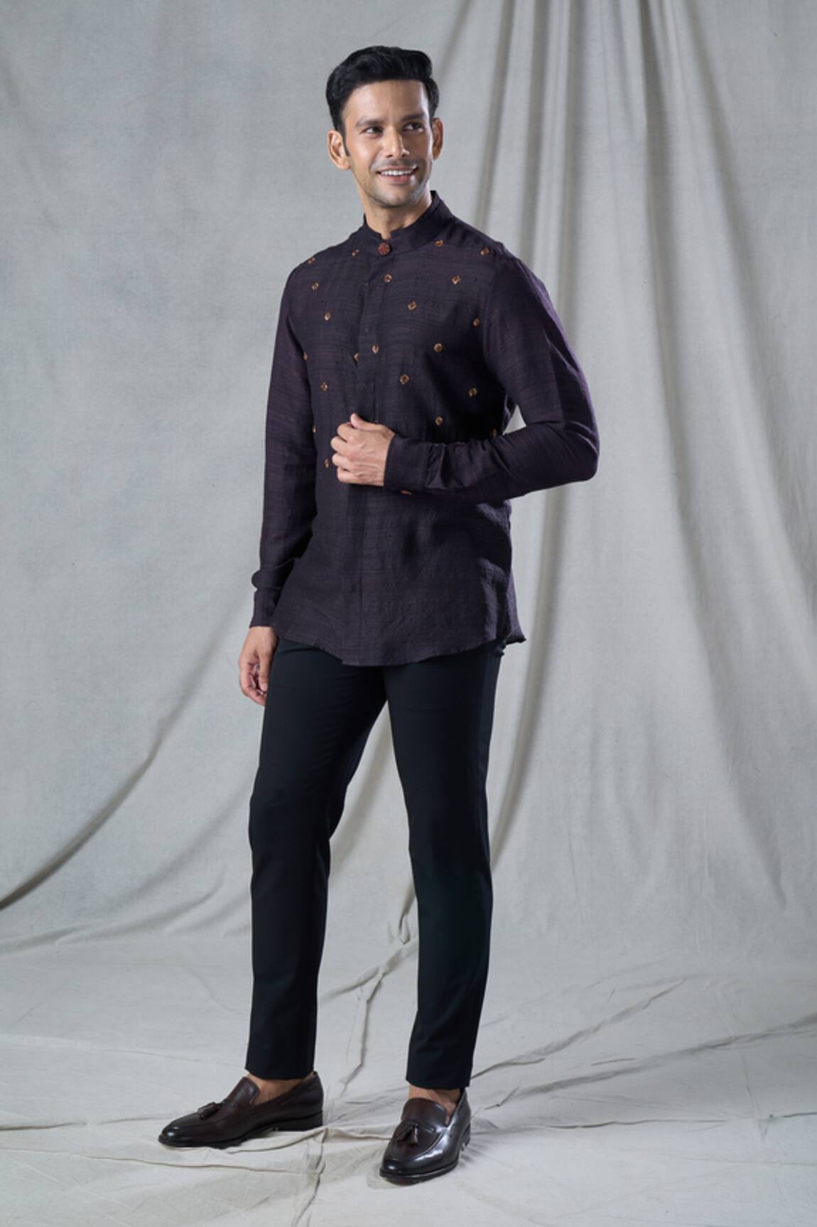 Bhusattva Zardozi Hand Embroidered Shirt 