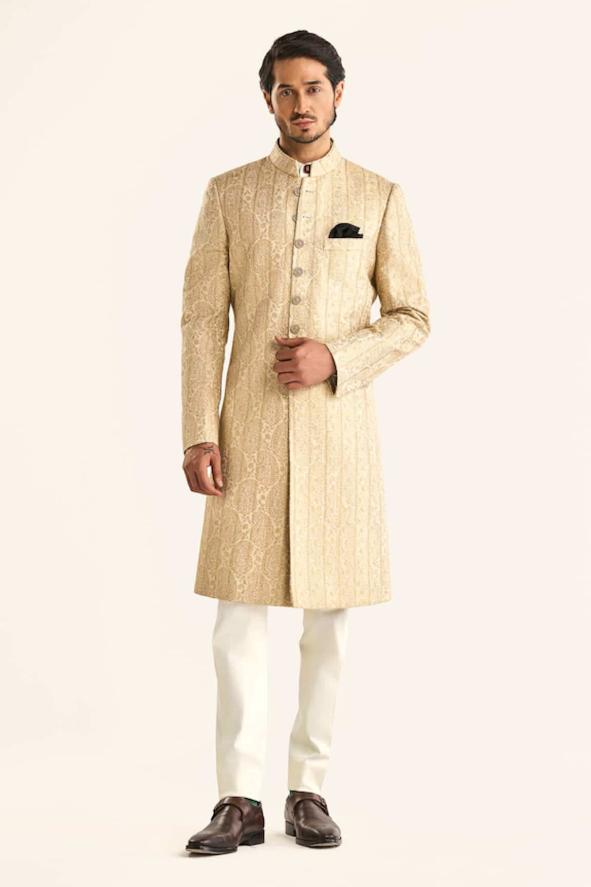 Raghavendra Rathore Jodhpur The Ambi Stripe Sherwani