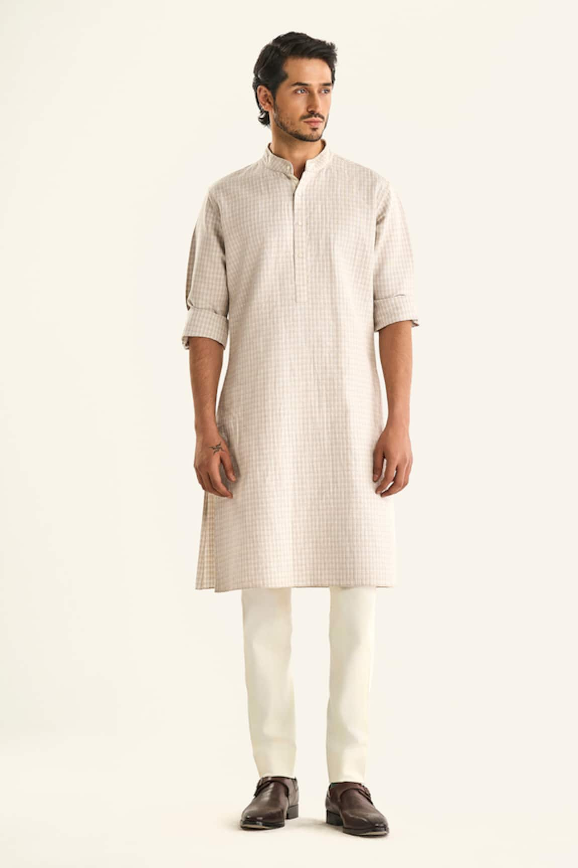 Raghavendra Rathore Jodhpur The Sundarban Outdoor Checkered Kurta