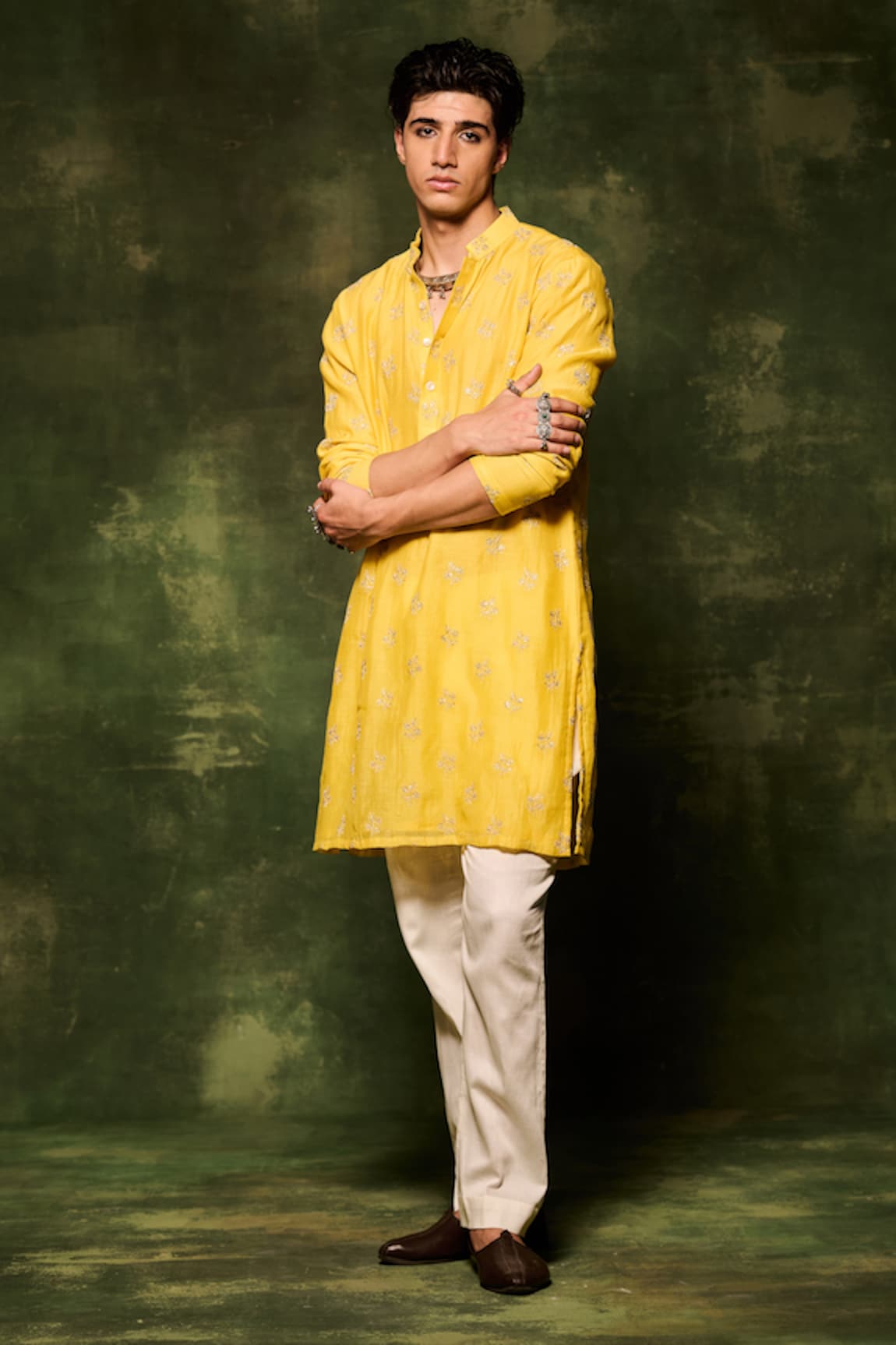 NAFS Hand Embroidered Kurta With Pant