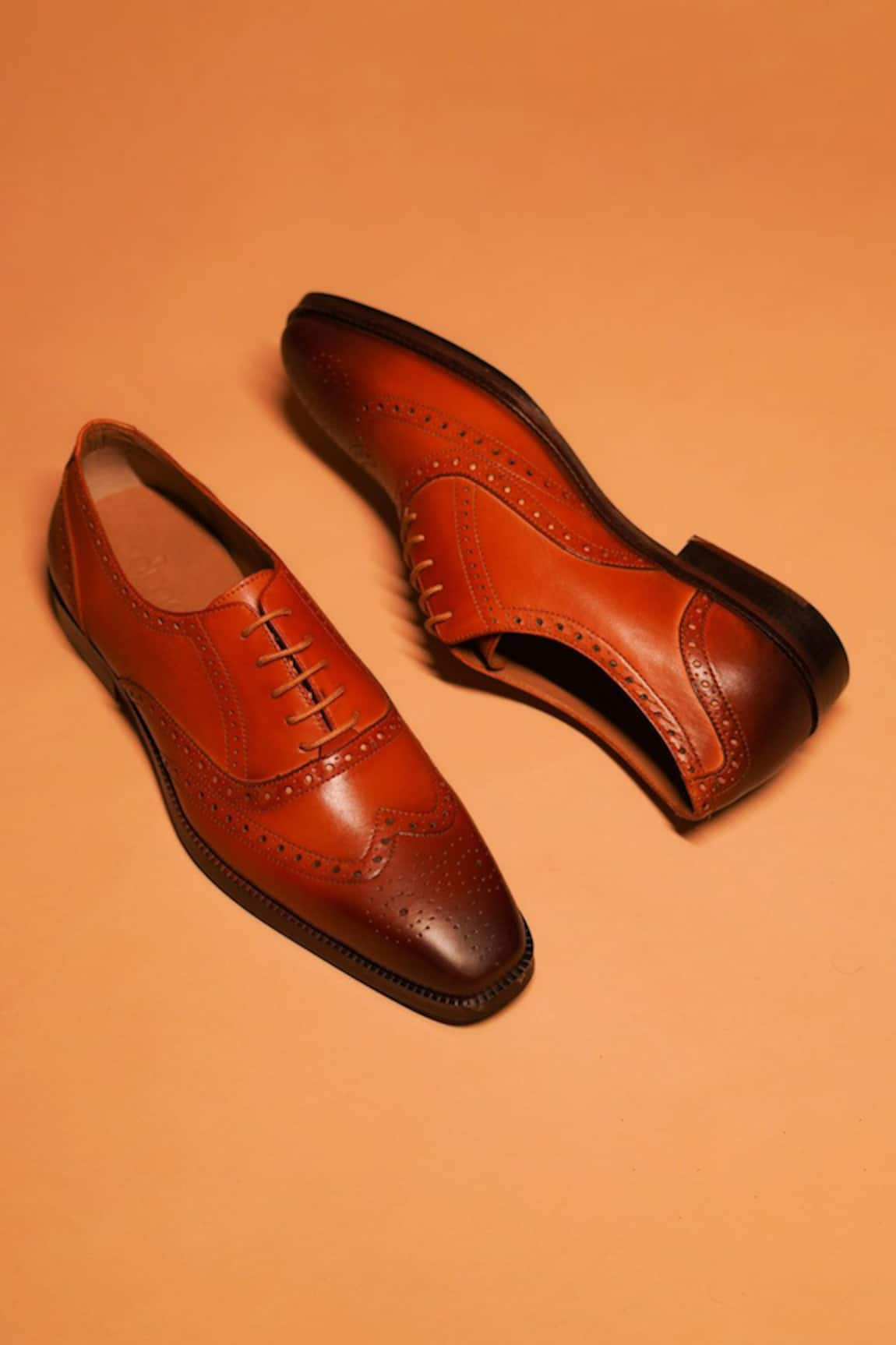 Dmodot Tannino Bronzo Brogue Oxford Shoes