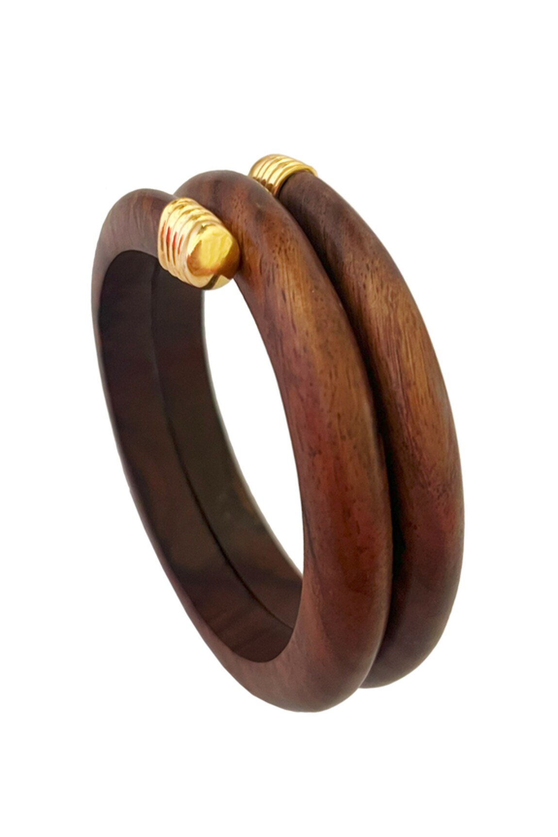 Radhika Agrawal Jewels Oak Spiral Wood Bangle