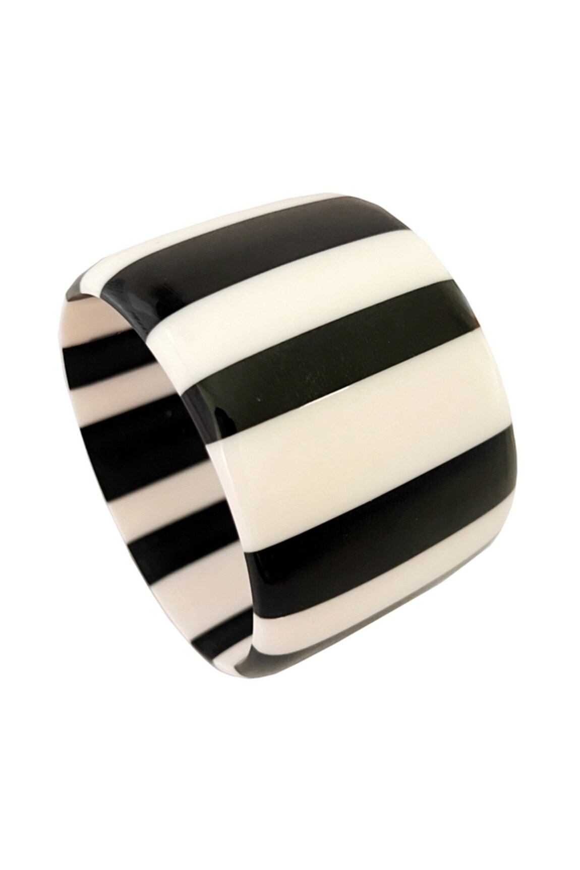 Radhika Agrawal Jewels Striped Resin Bangle