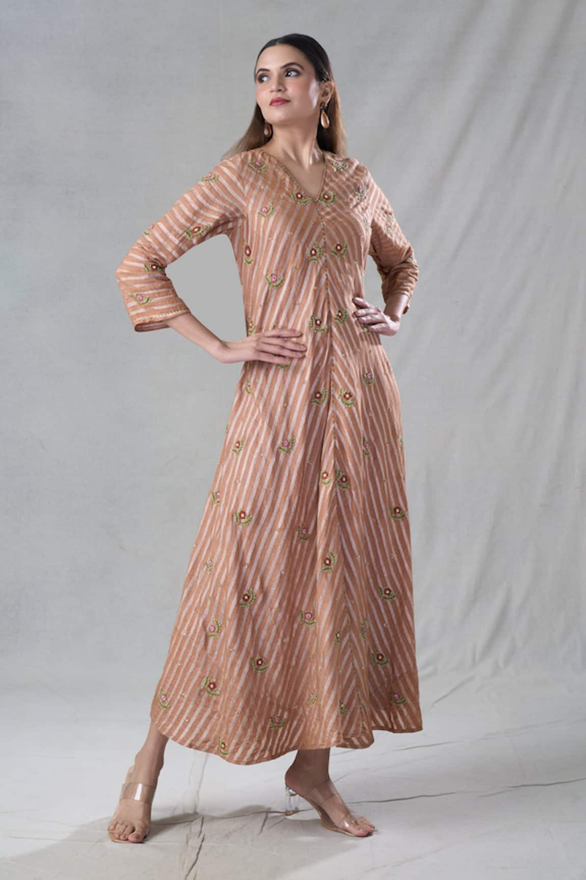 Bhusattva Stripe Woven Kurta