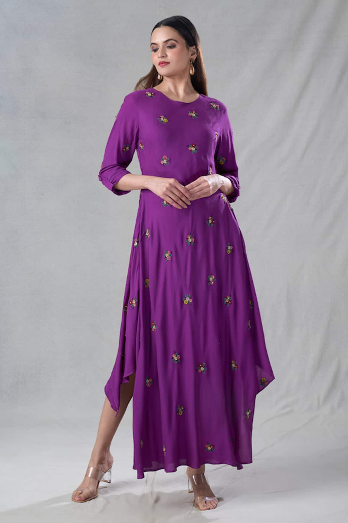 Bhusattva Floral Hand Embroidered Kurta