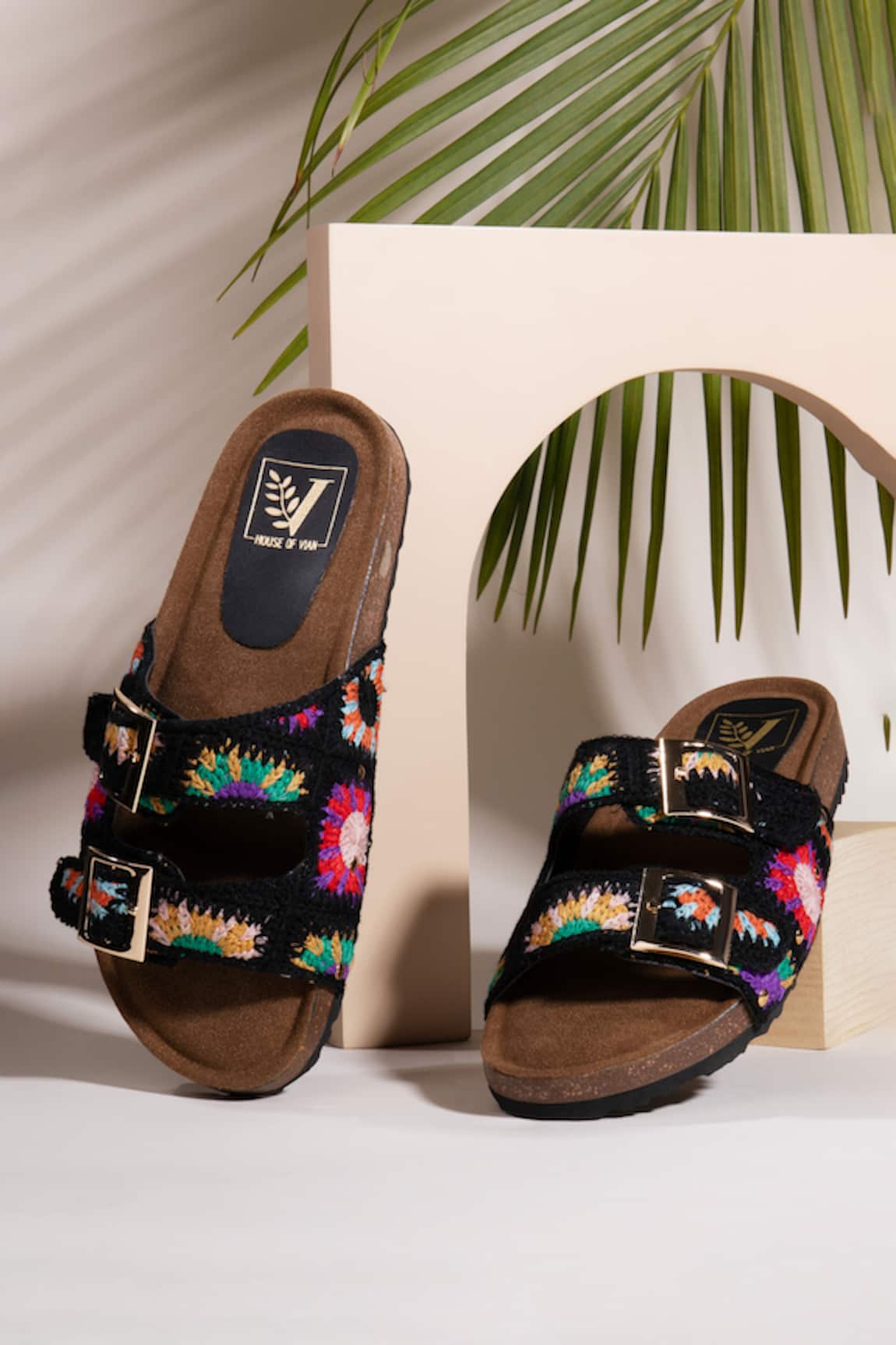 House of Vian Beach Breeze Embroidered Flats