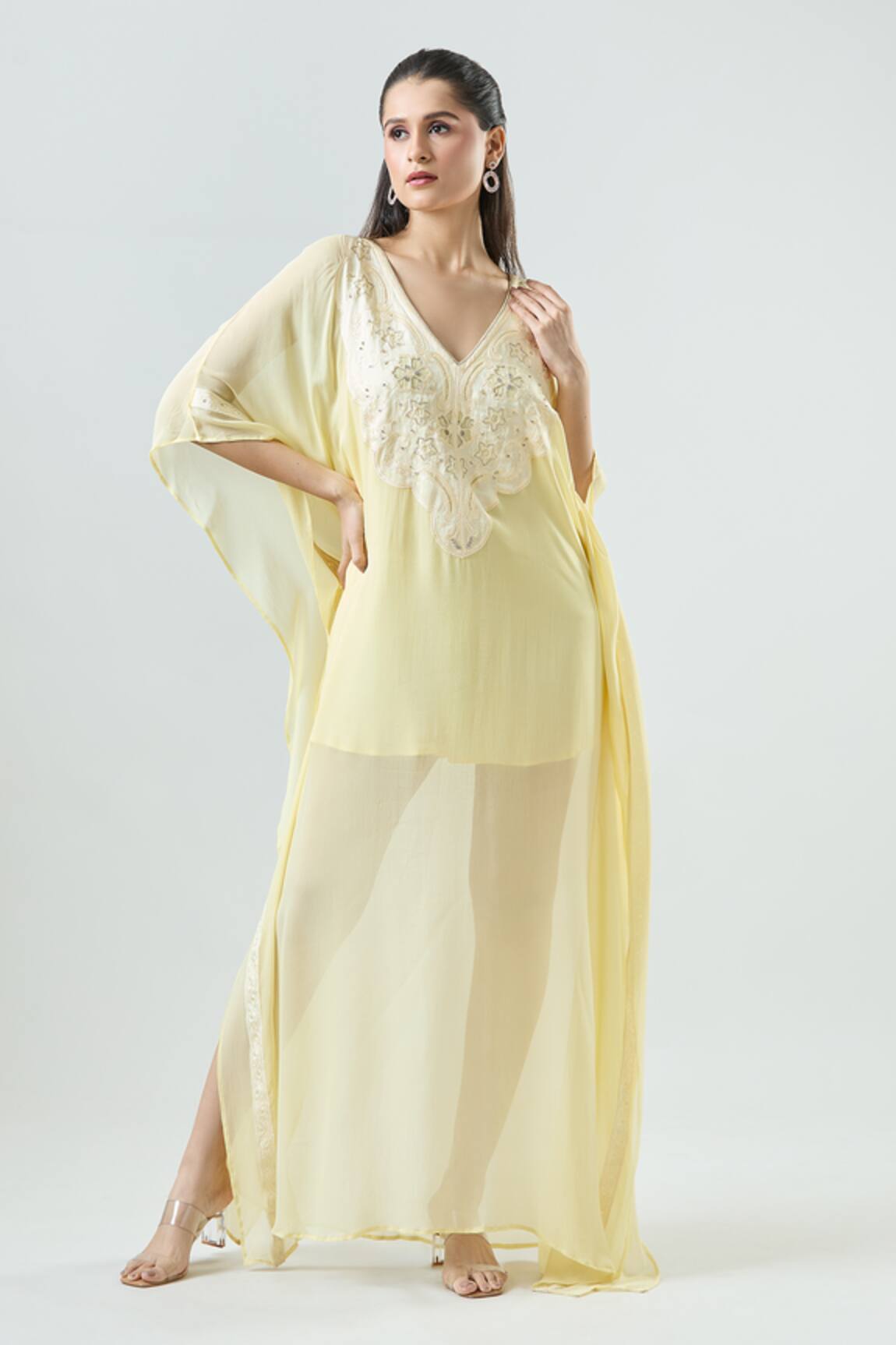 Seams Pret And Couture Winnie Aura Embroidered Kaftan Dress 