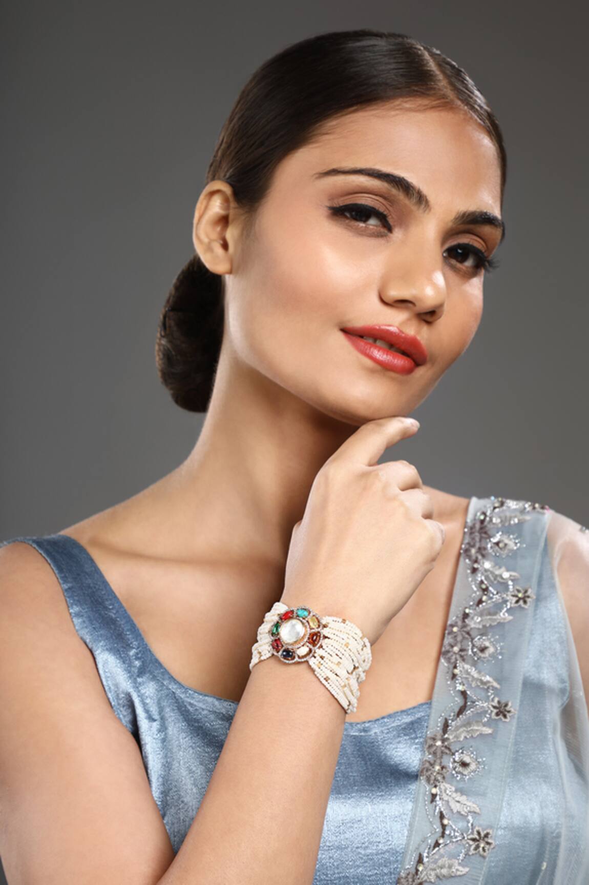 HRISHA Monalisa Stone Embellished Bracelet