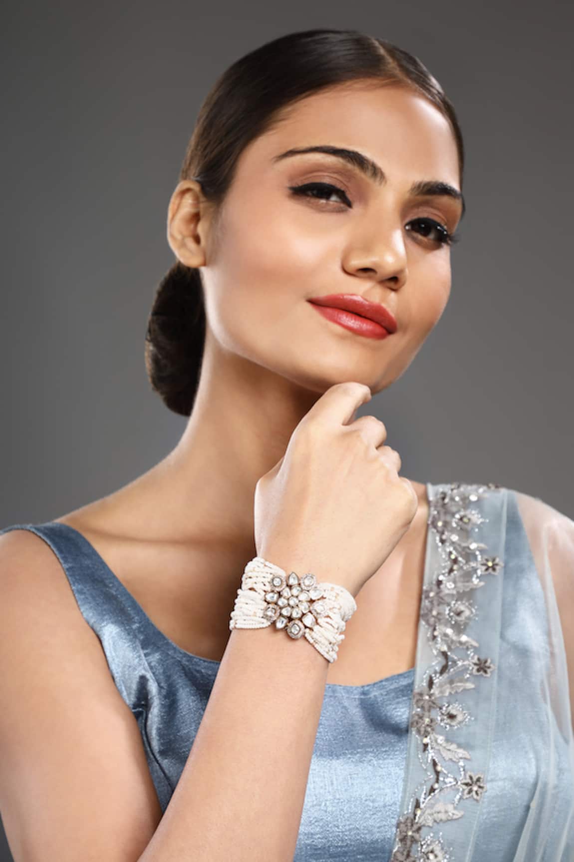 HRISHA Kidiya Pearls Embellished Bracelet