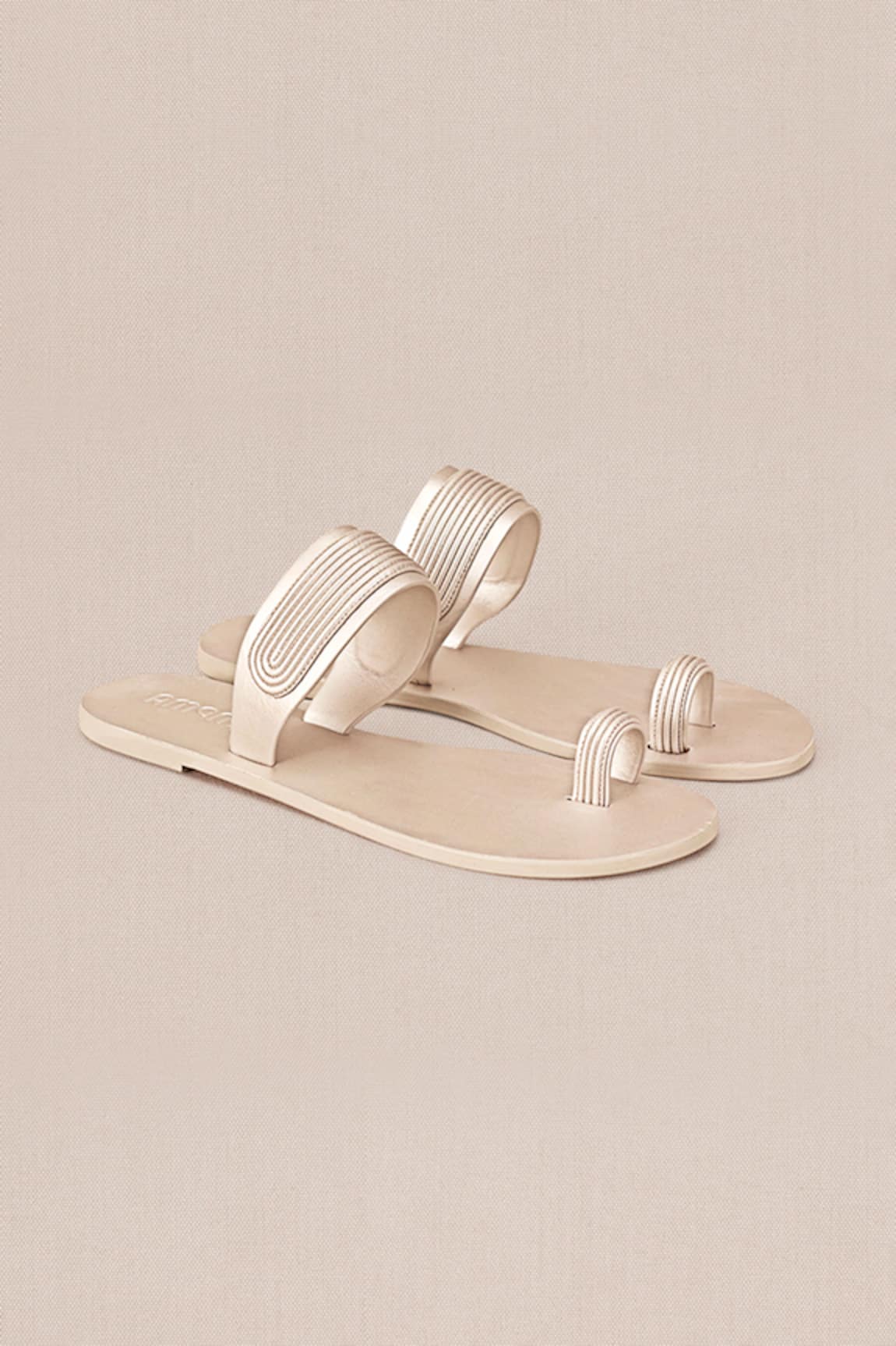 Ampm Renya Cord Embroidered Flats 