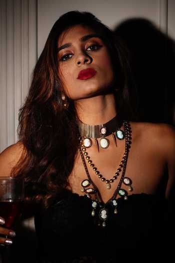 Rejuvenate Jewels Victorian Stone Embellished Choker 