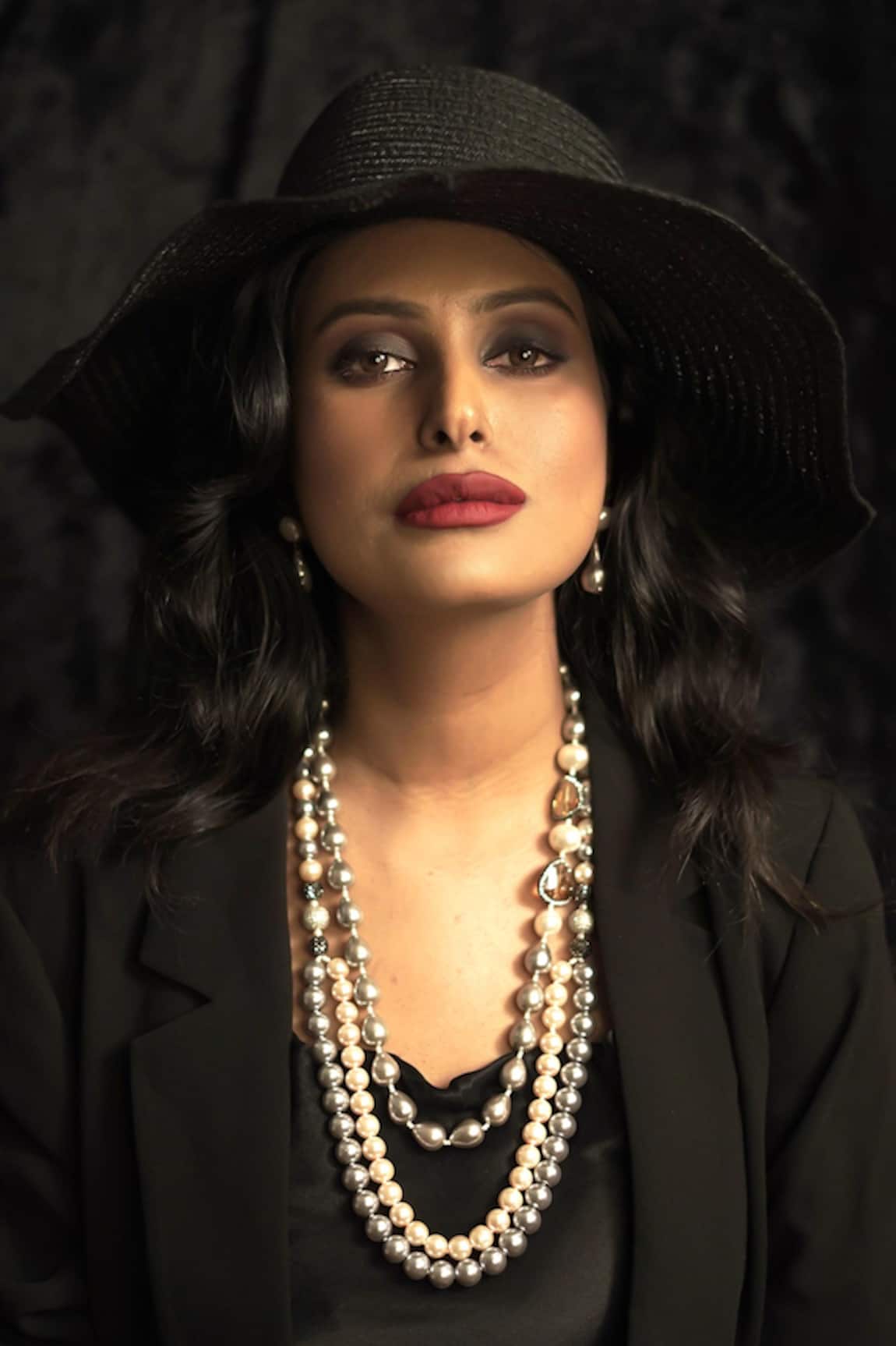 Rejuvenate Jewels Diamond Ball & Layered Pearl Necklace 