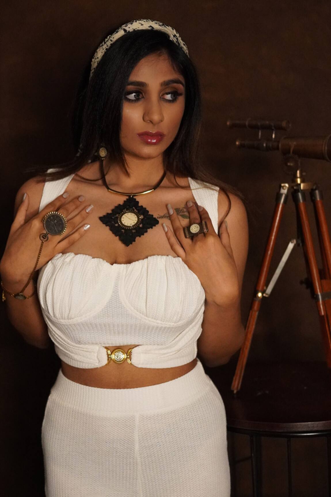 Rejuvenate Jewels Clock On Wood Pendant Necklace 