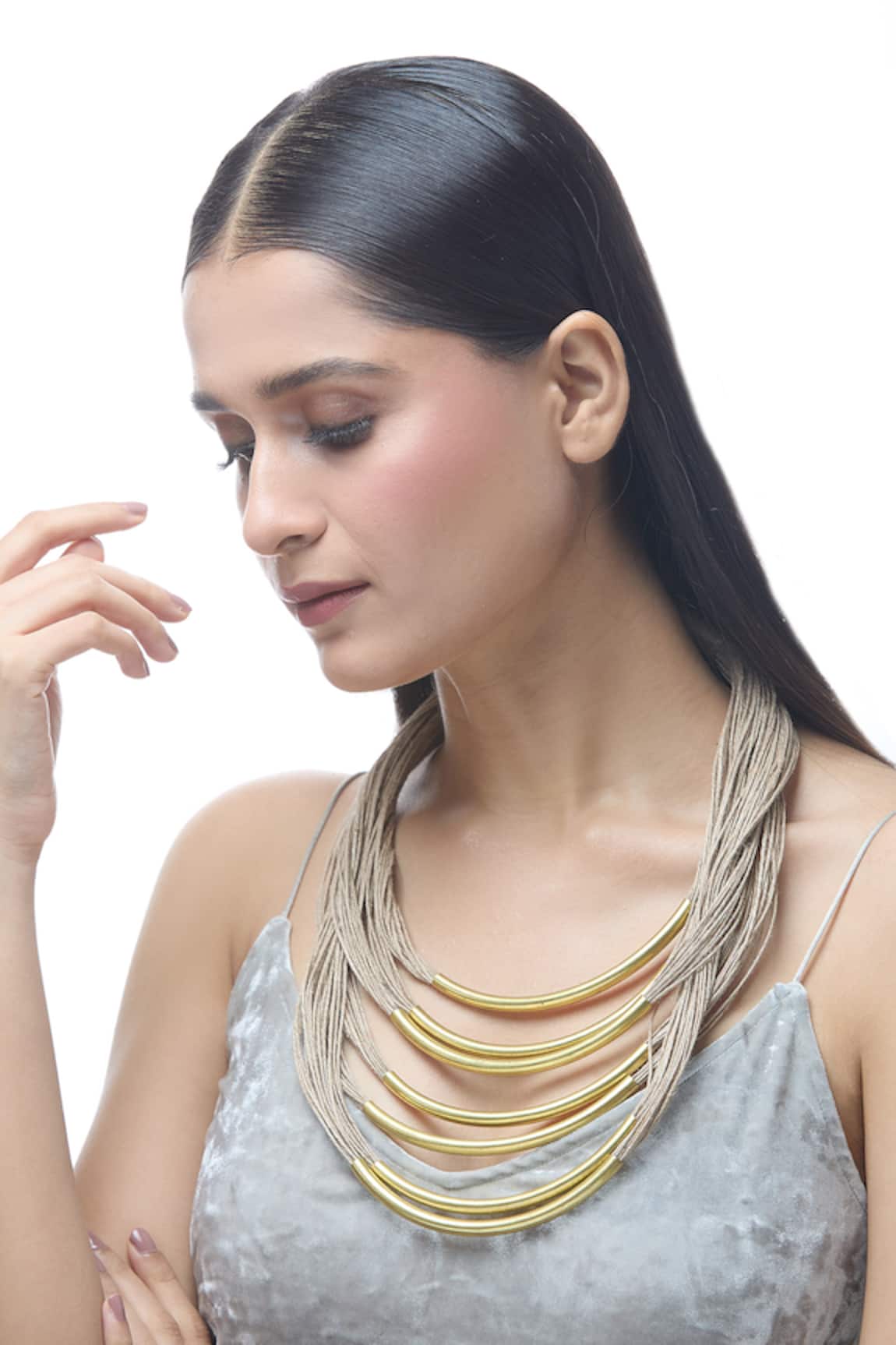 Just Shradha's Jute Choker Necklace 