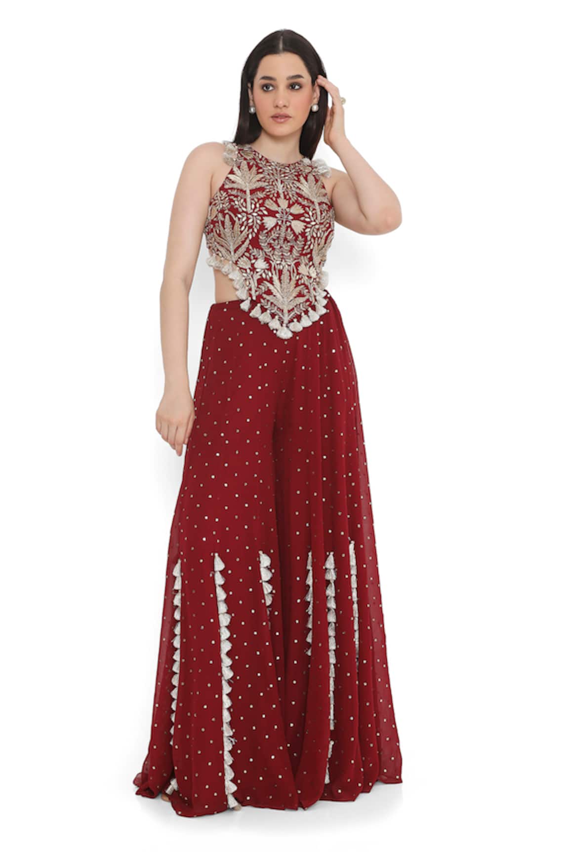 Payal Singhal Ambrosia Embroidered Choli With Sharara 