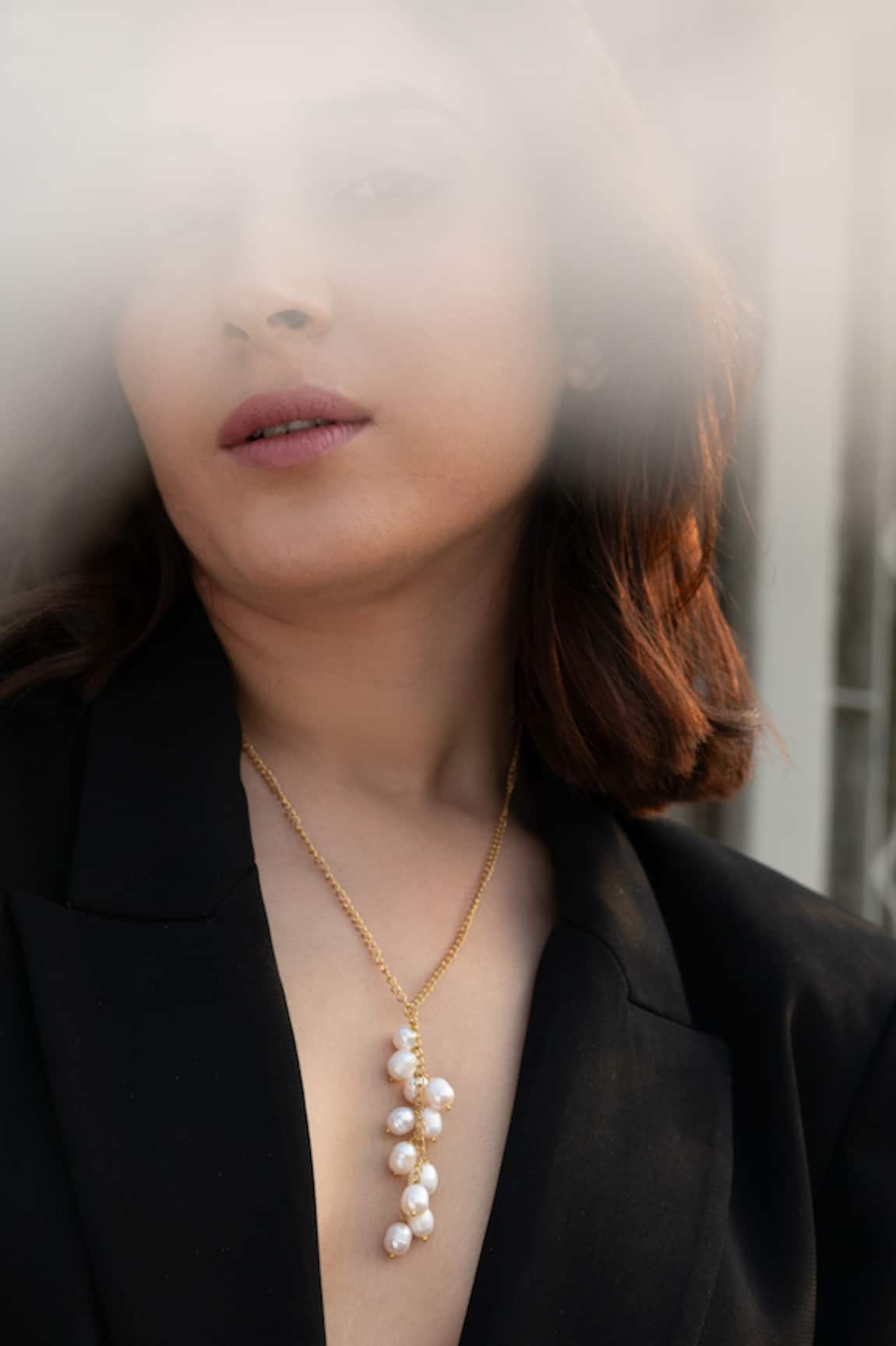Do Taara Embellished Long Pendant Necklace 