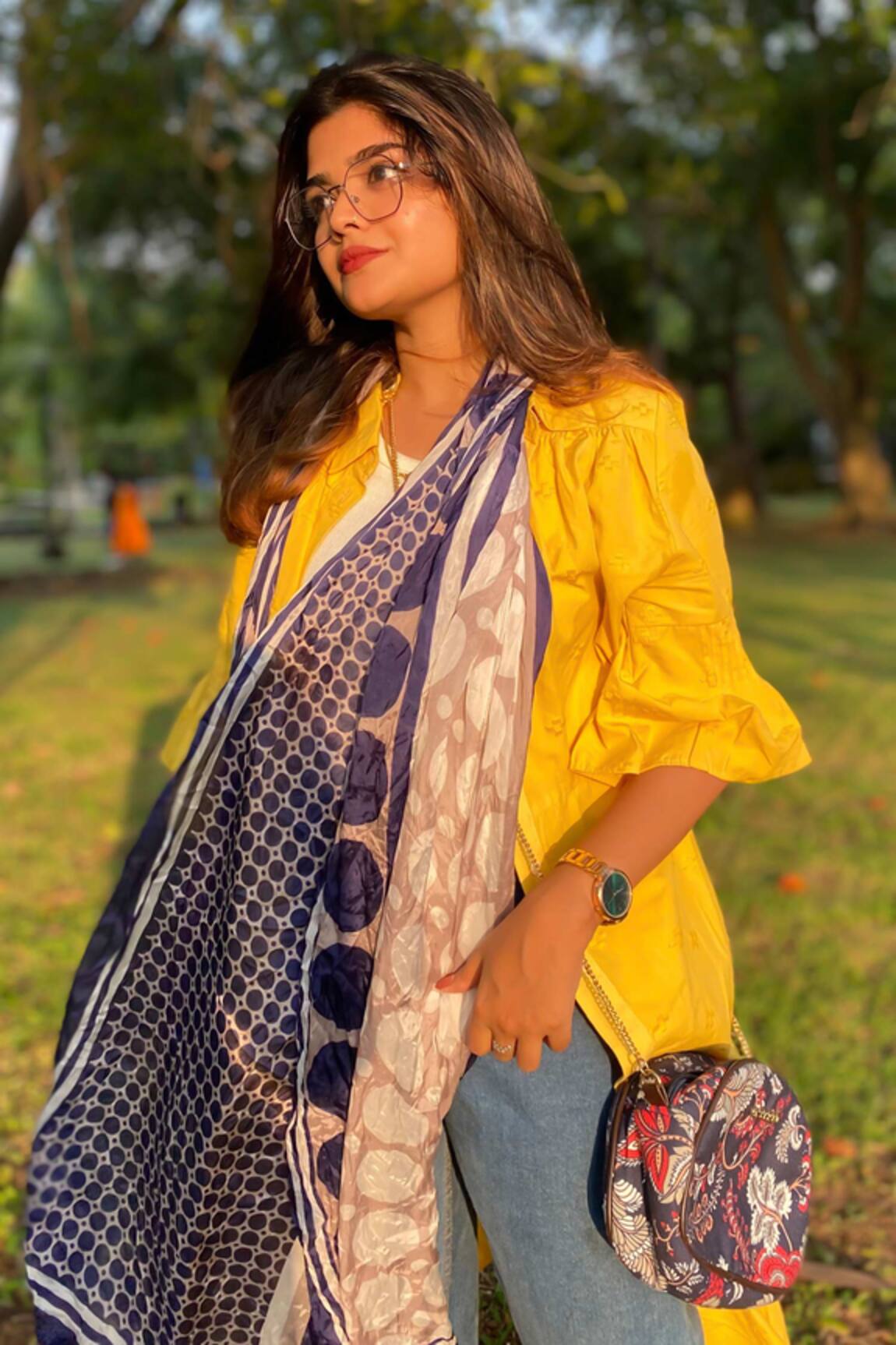 Thee Modern Roots Cosmic Circles Printed Dupatta
