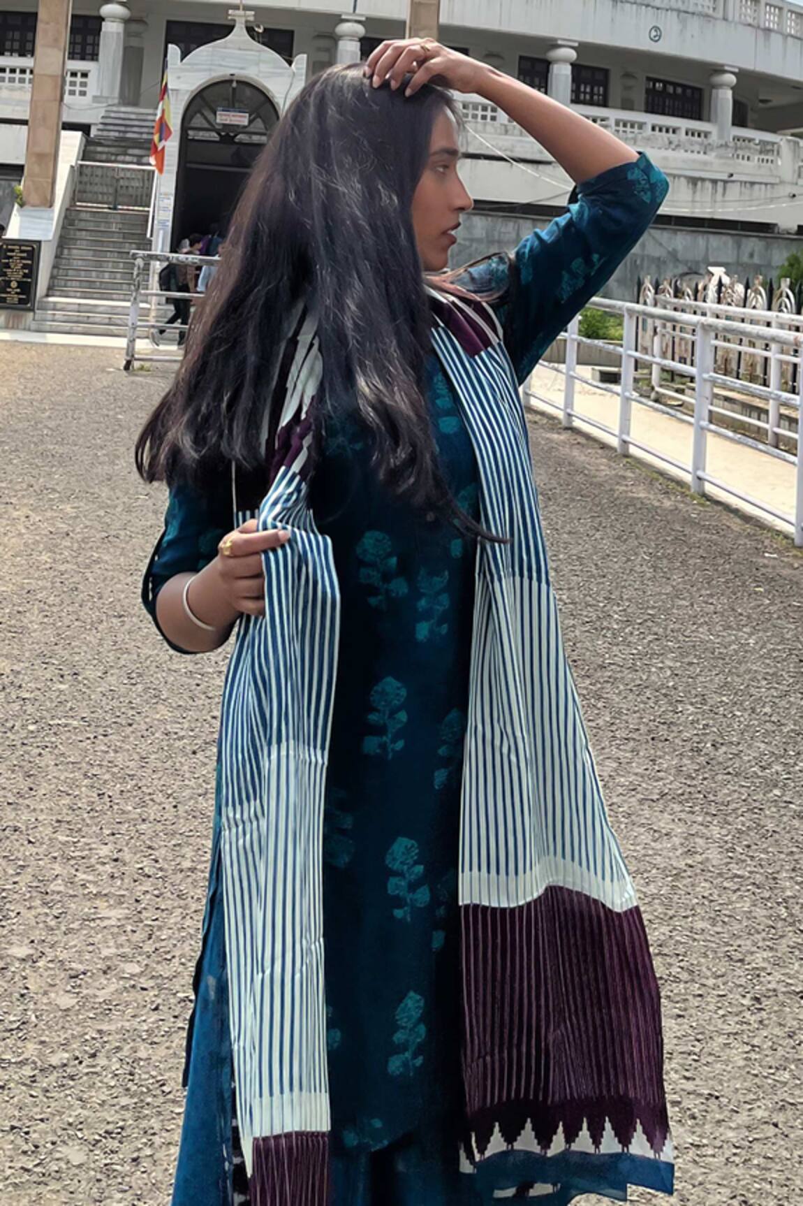 Thee Modern Roots Temple Tales Printed Dupatta