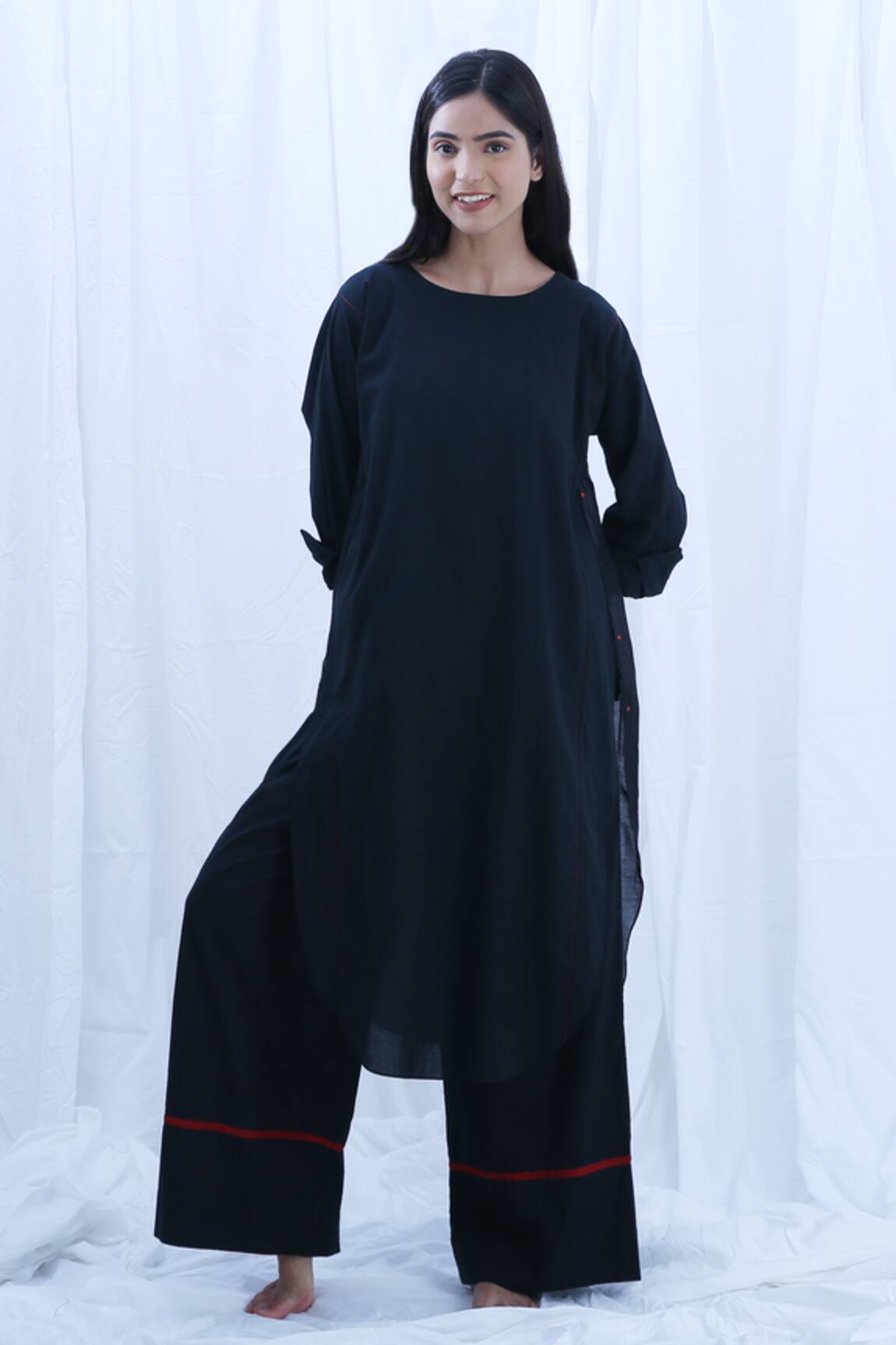 Khat Polka Dots Pattern Kurta & Pant Set 