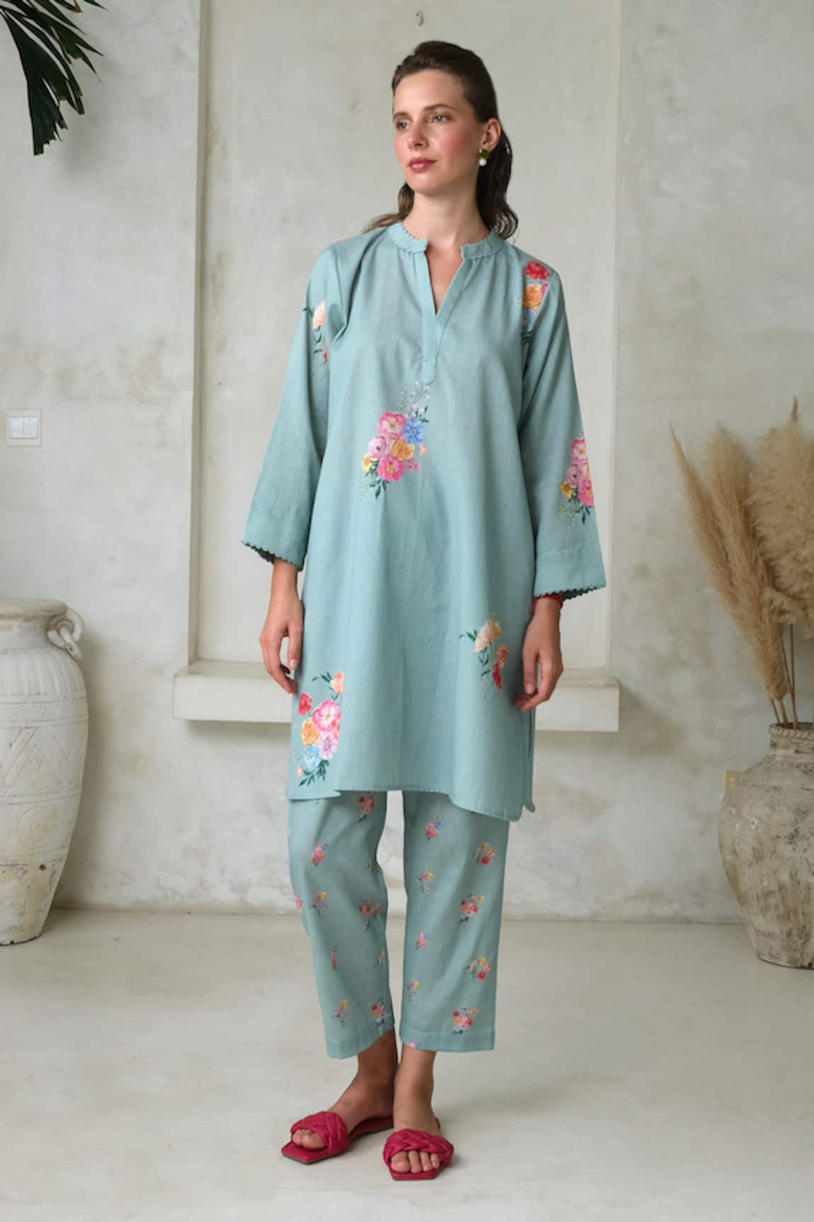 Roza Rosita Print Short Tunic