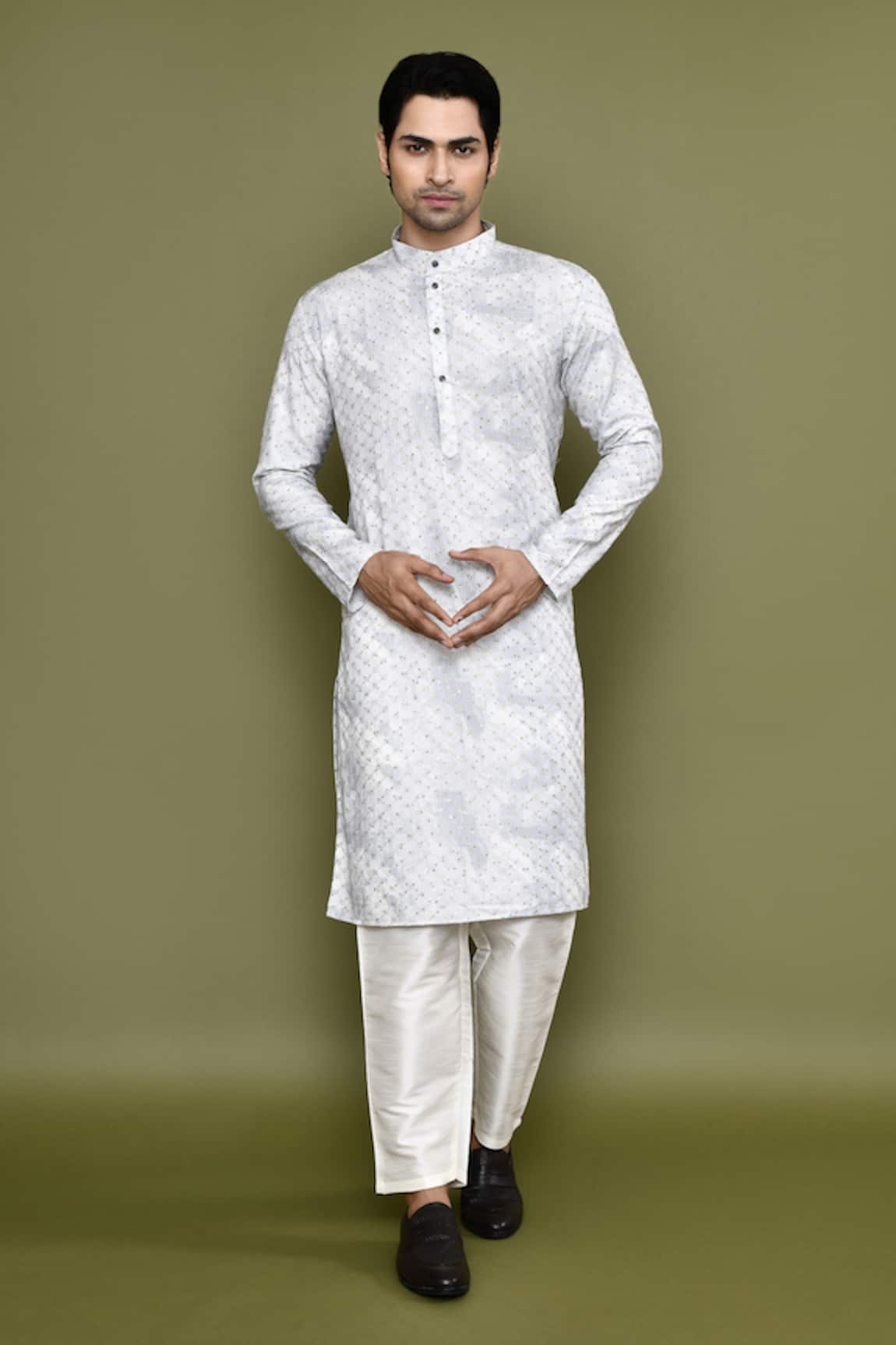 Arihant Rai Sinha Printed Embroidered Kurta & Pant Set 