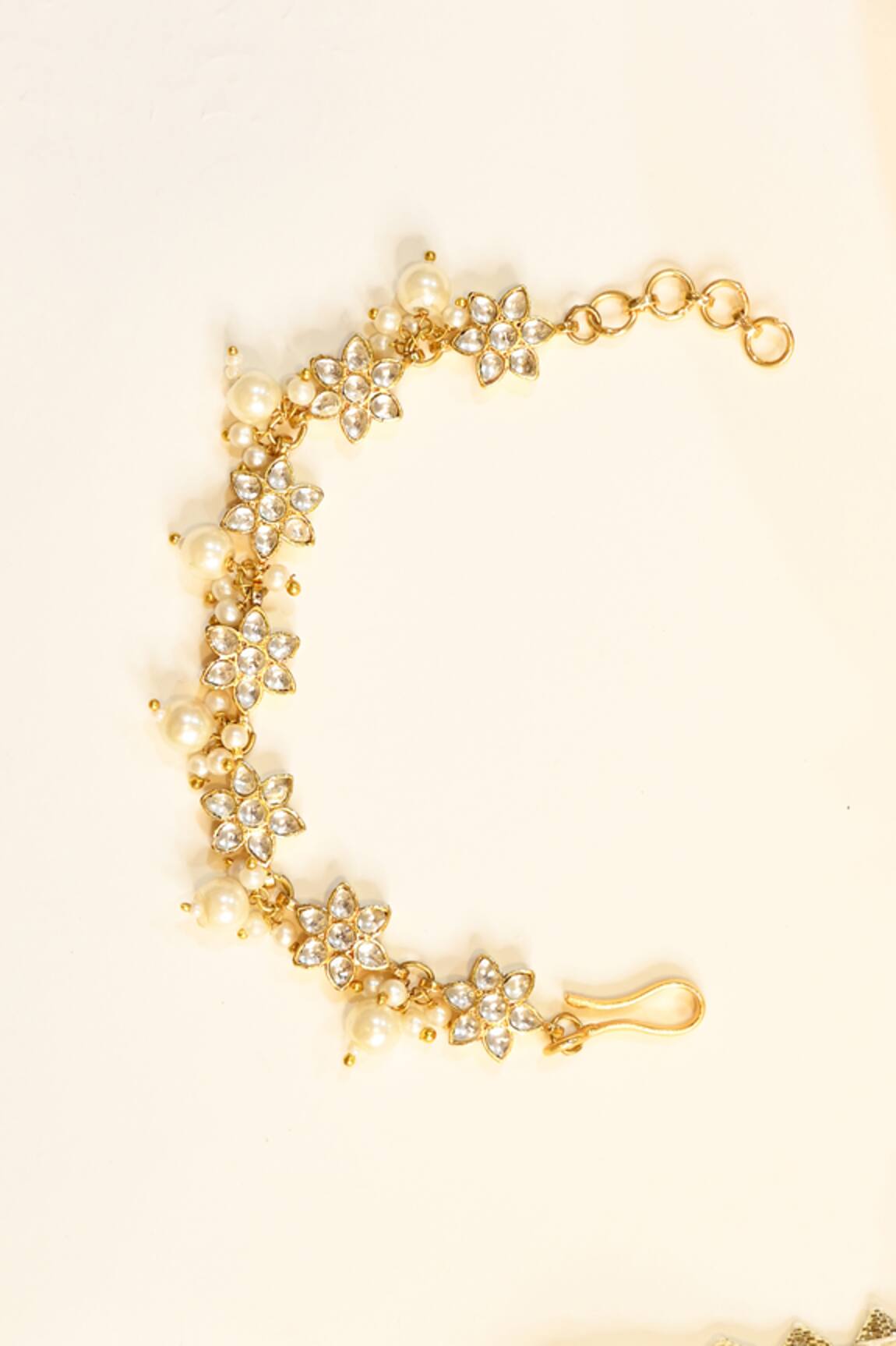 Shlok Jewels Floral Kundan Rakhi 