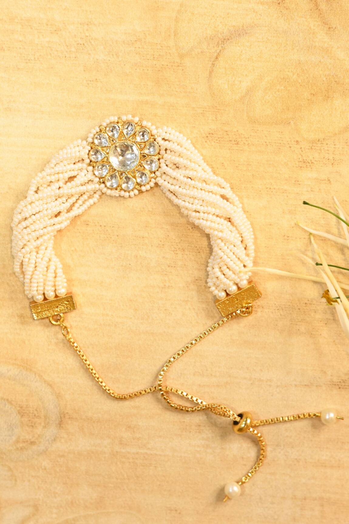 Shlok Jewels Kundan Embellished Designer Rakhi 