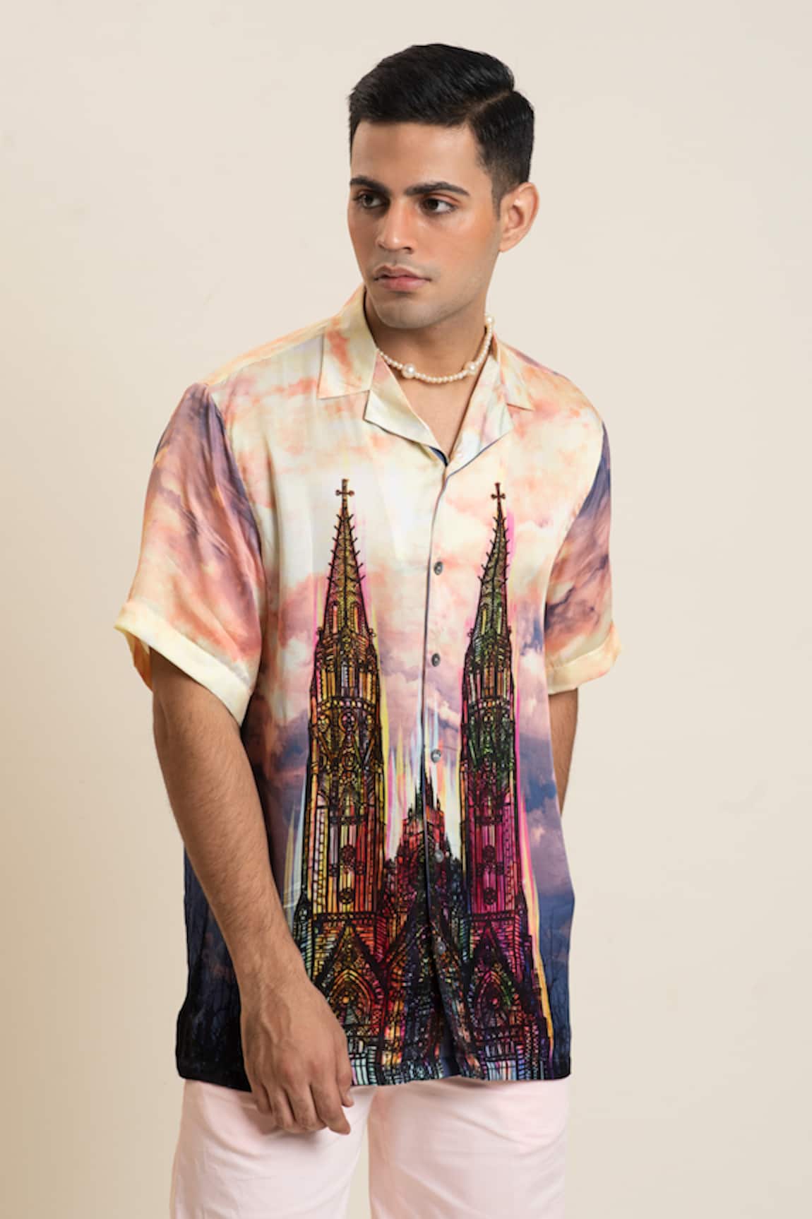 Dark Hour Bemberg Satin Sunset Shirt 