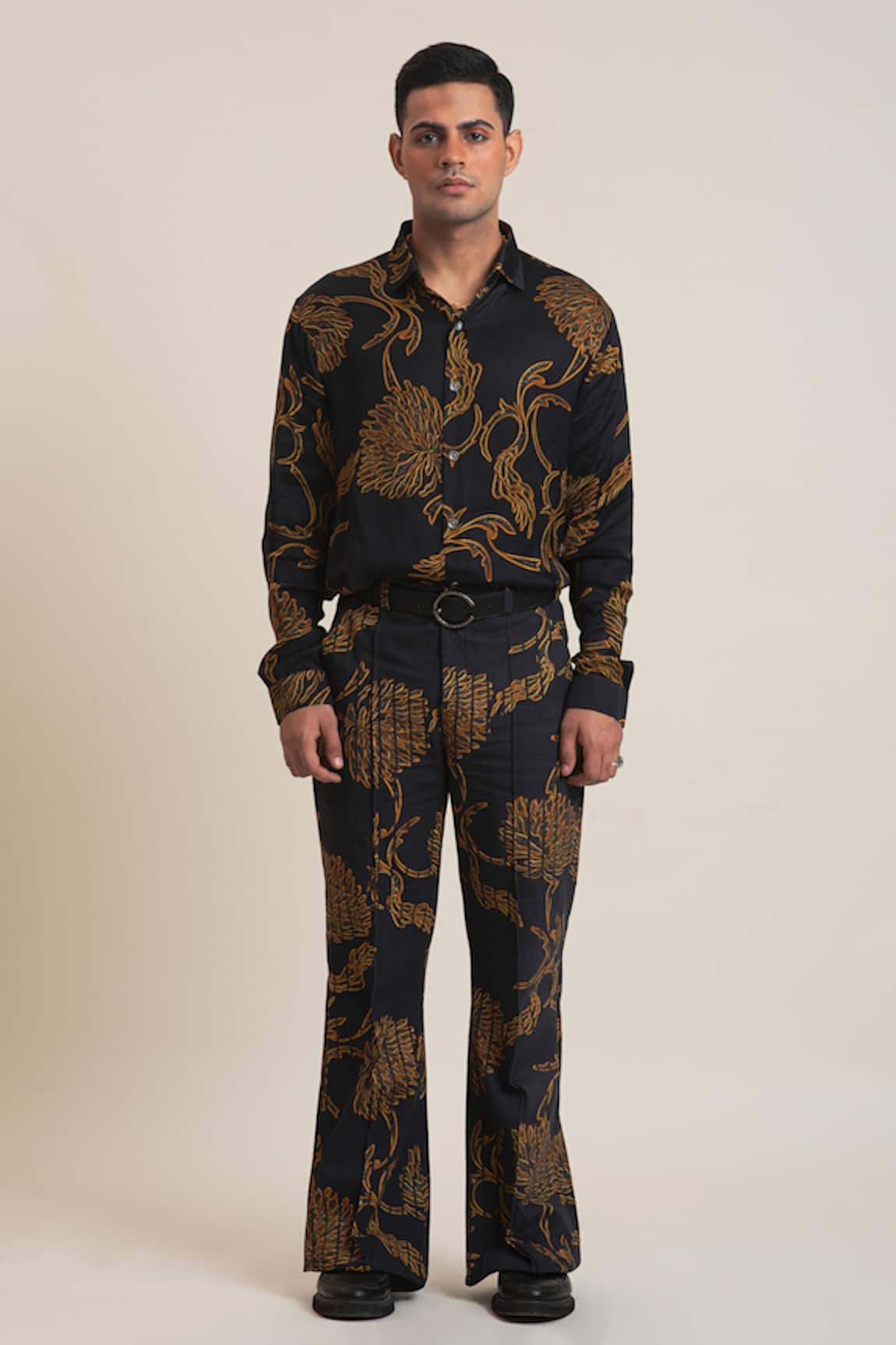 Dark Hour Modal Satin Shirt & Pant Set 