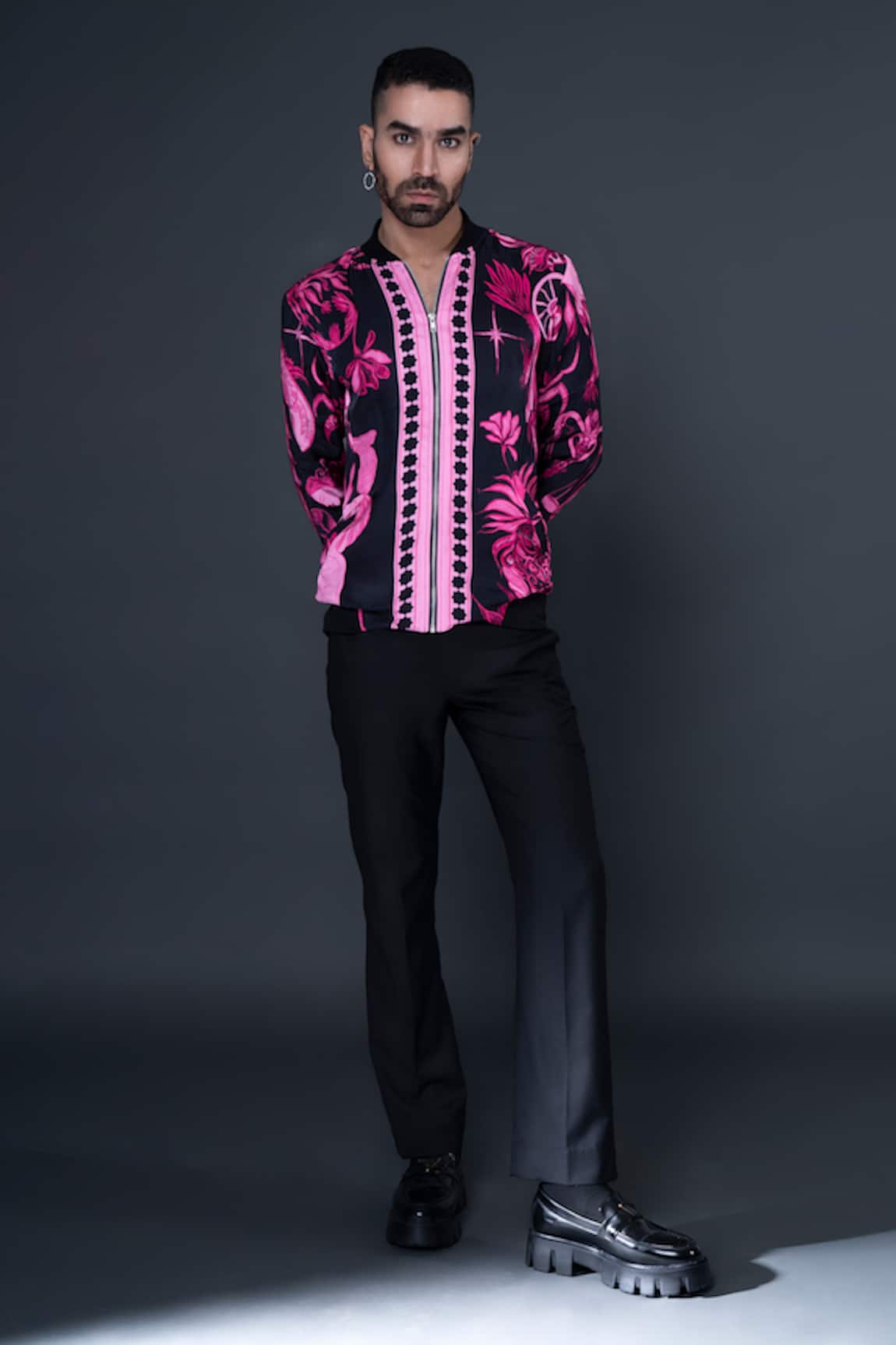 Dark Hour Floral Print Jacket