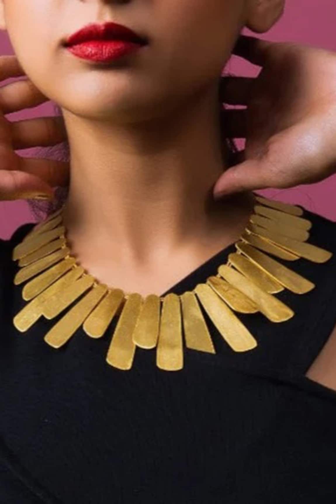 Queens Jewels Gleaming Petal Fringe Necklace 