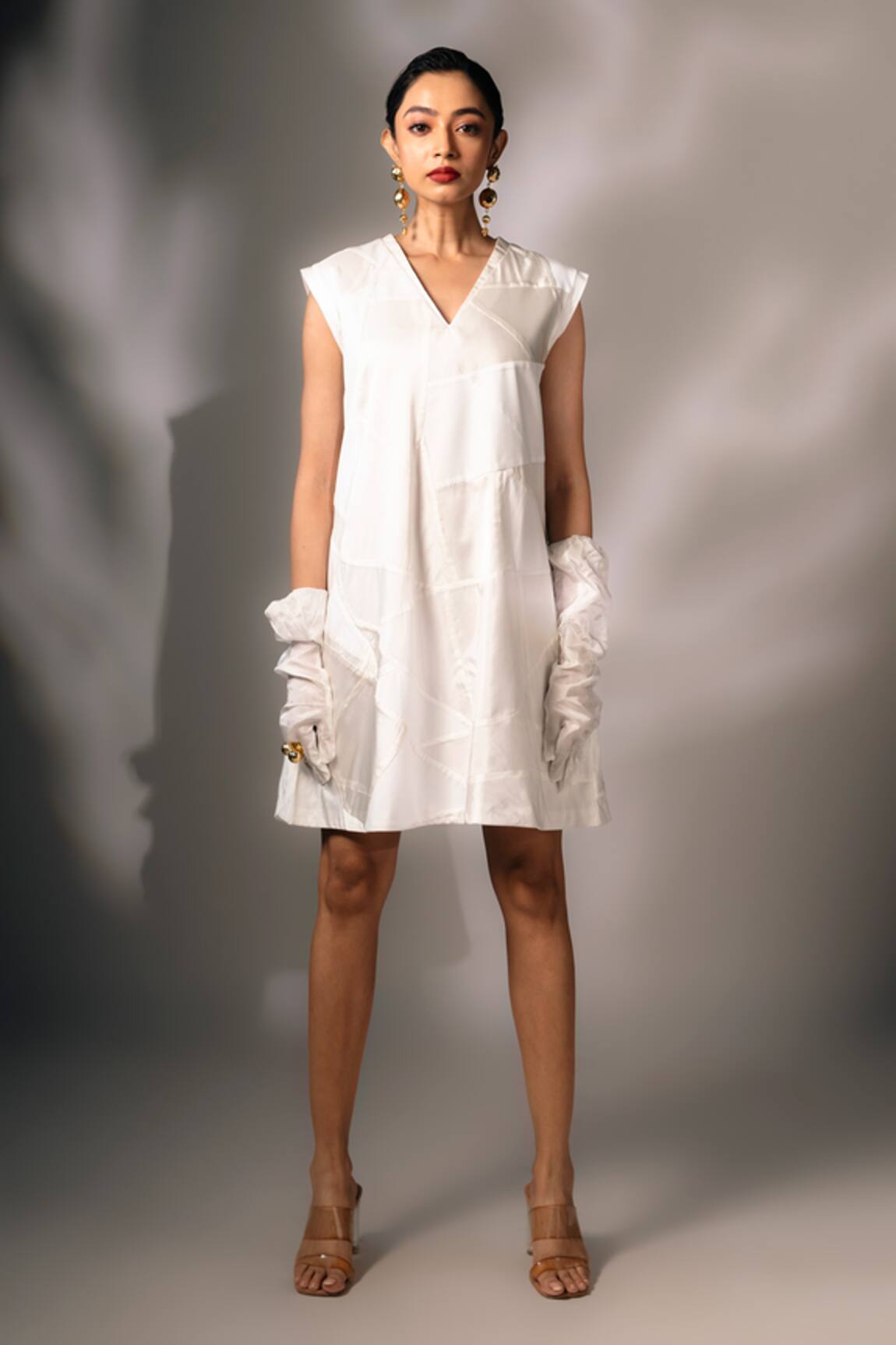 Karishma Kajaria Patchwork A-Line Dress 