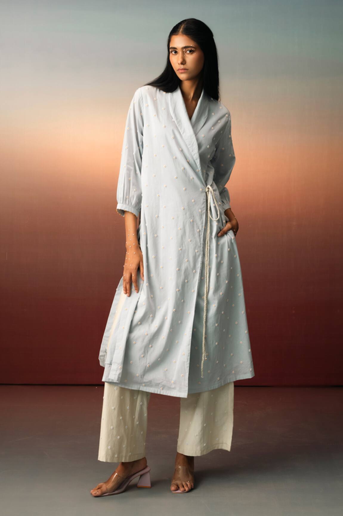 Karishma Kajaria Hand Embroidered Kurta With Trouser 